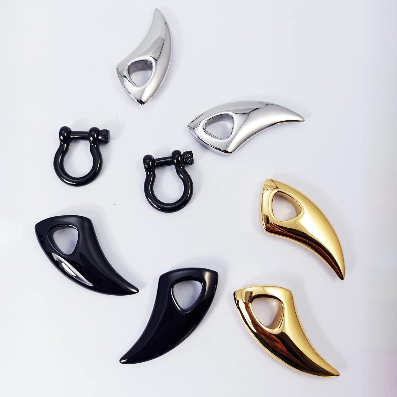 Medidores de oreja colgantes DEWGEM 6G 4mm - 35g oro