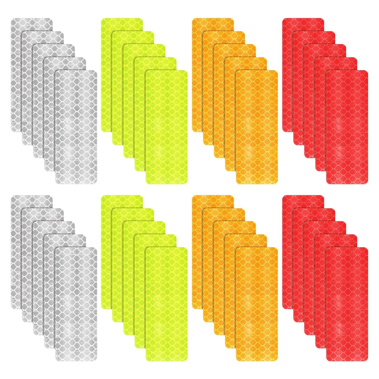 Cinta Reflectante Impermeable Pimoys 40 Pcs 3x8 cm Seguridad