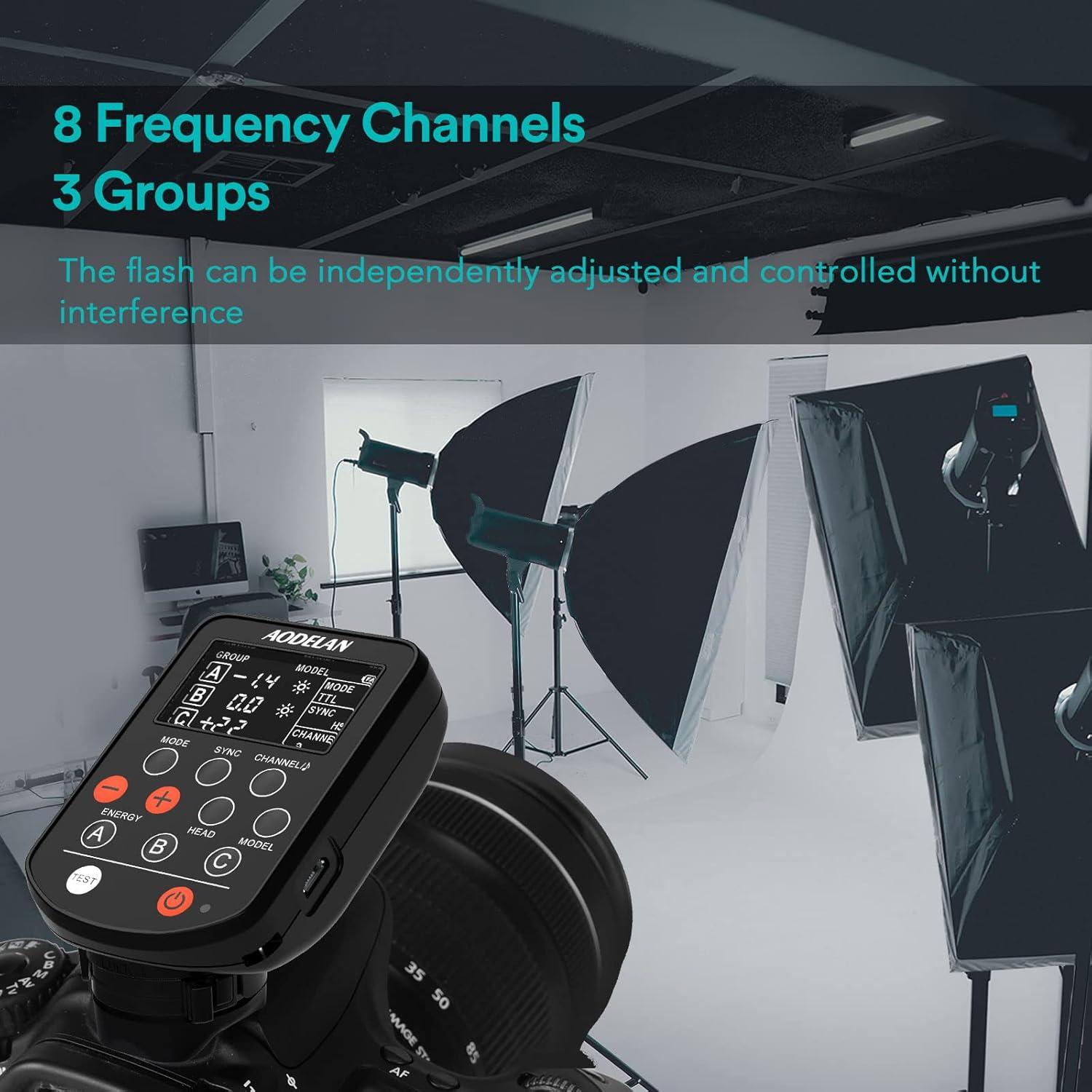 Disparador Inalámbrico TTL AODELAN E4 para Cámaras Canon