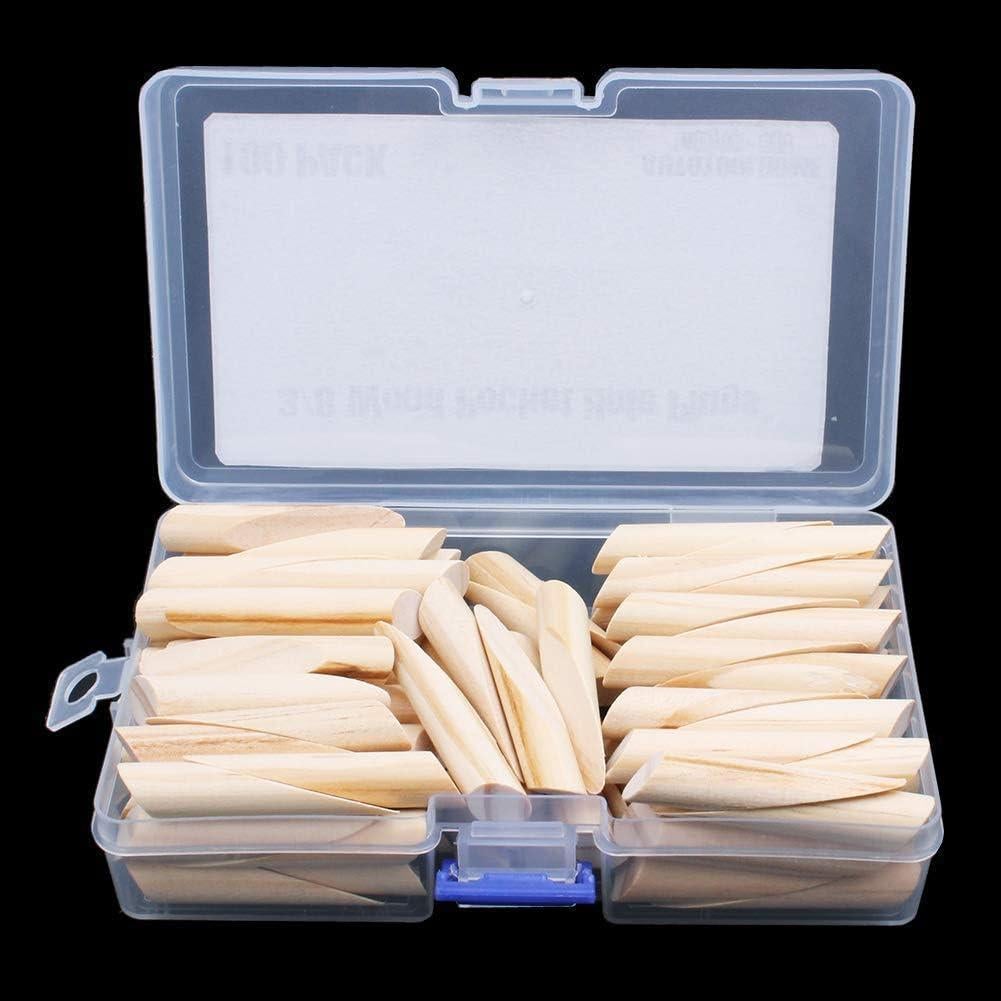 Tapones de Agujeros de Madera Sólida AUTOTOOLHOME 100 Piezas