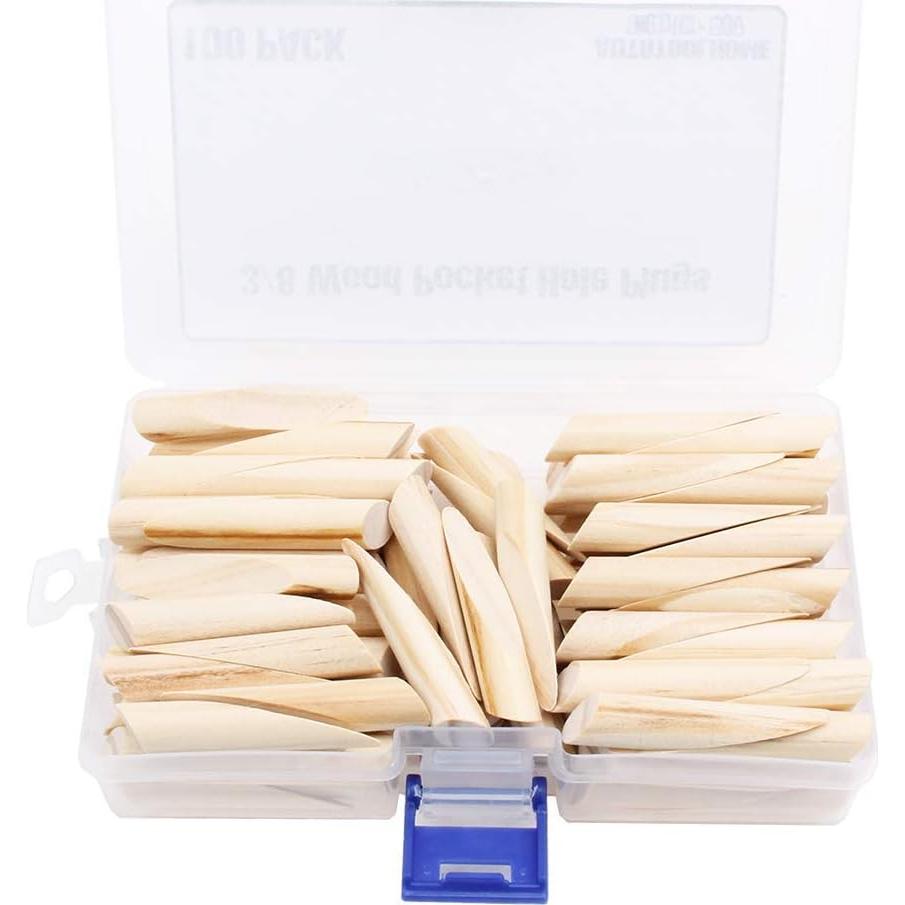 Tapones de Agujeros de Madera Sólida AUTOTOOLHOME 100 Piezas