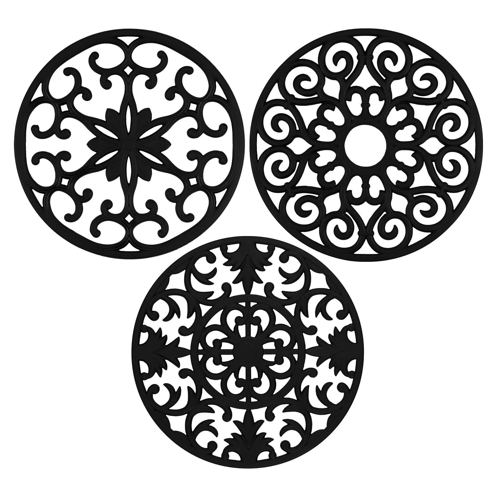 Trivets de Silicona GASARÉ Extra Grande 25.4 cm Juego de 3