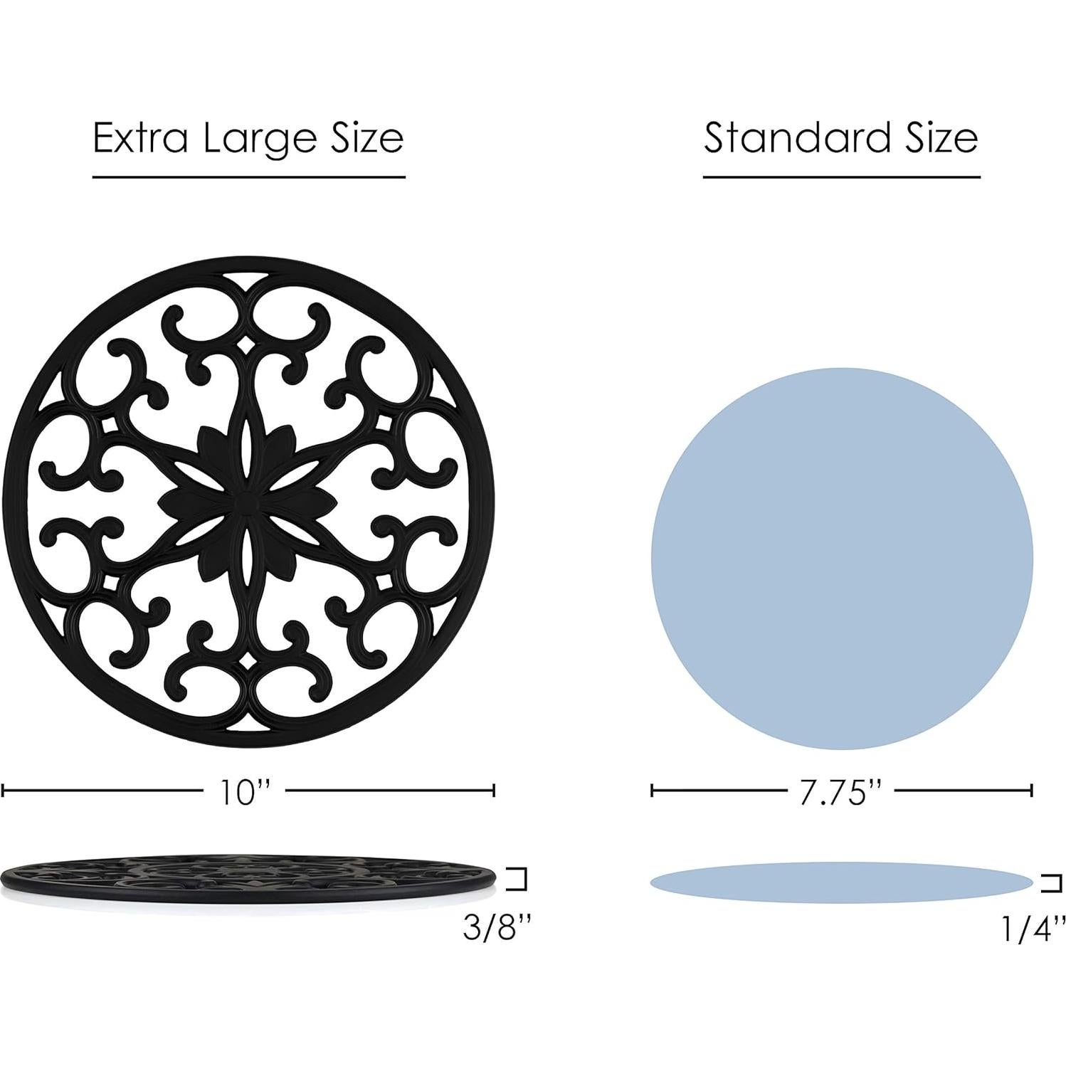 Trivets de Silicona GASARÉ Extra Grande 25.4 cm Juego de 3