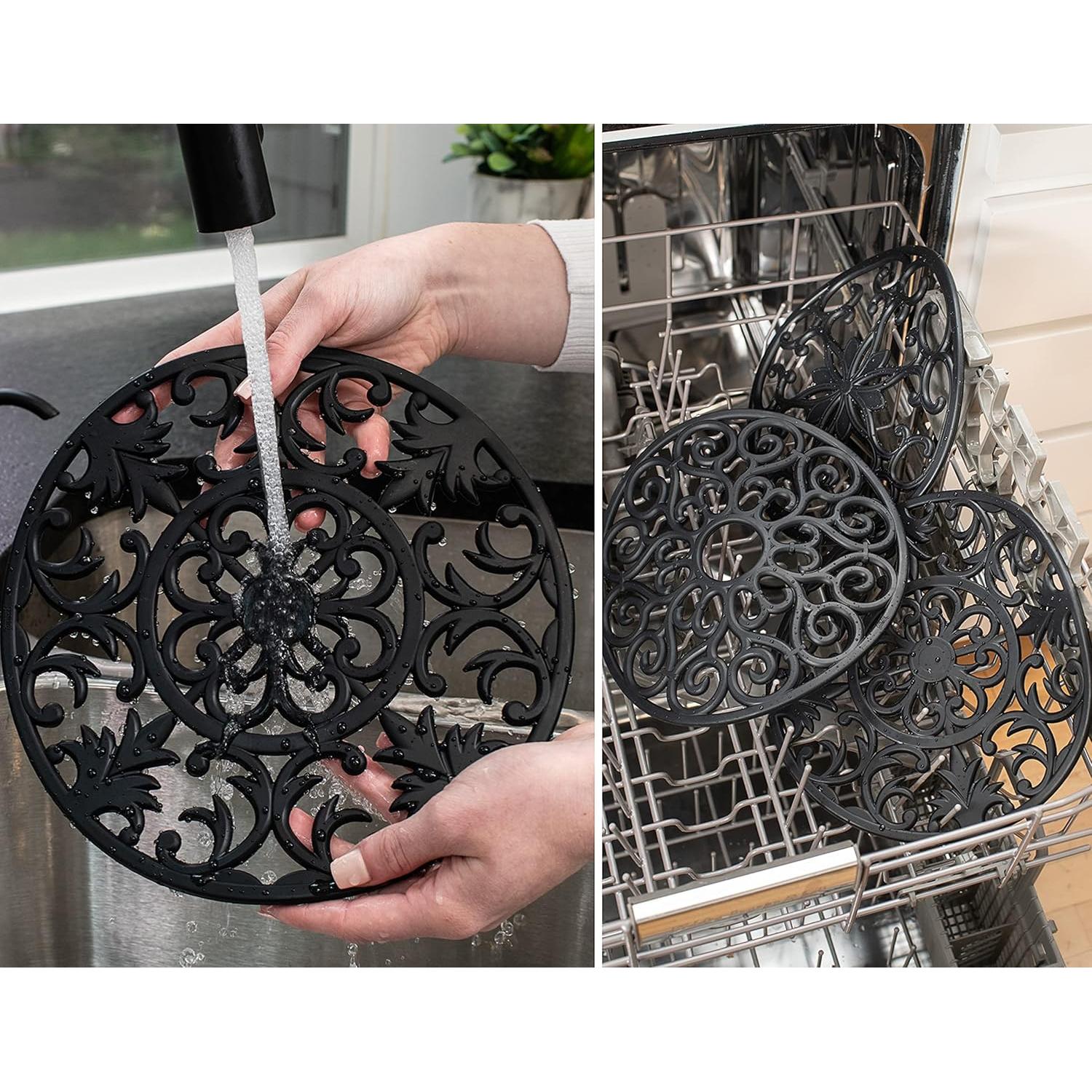 Trivets de Silicona GASARÉ Extra Grande 25.4 cm Juego de 3