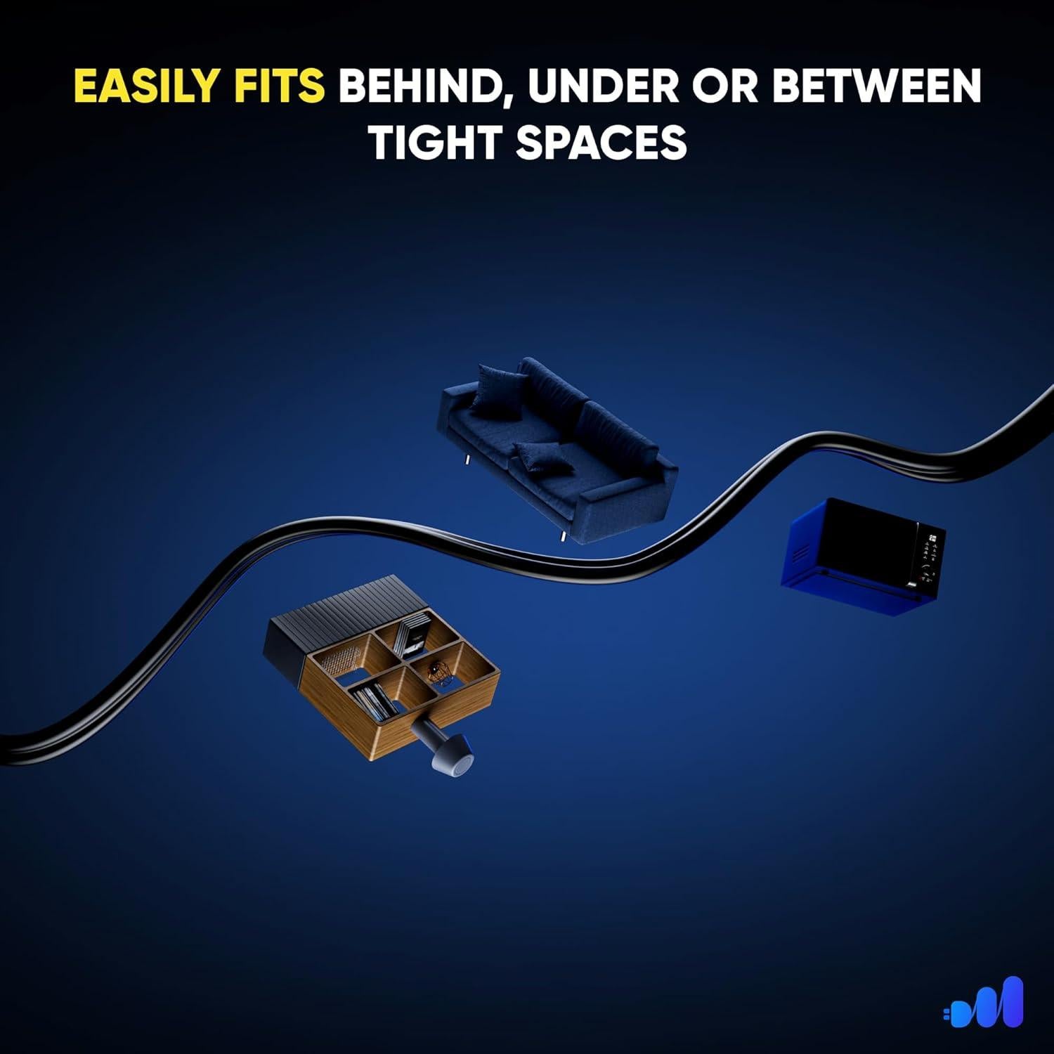 Cable de Extensión Maximm 1.2m con Interruptor y Enchufe Rotativo
