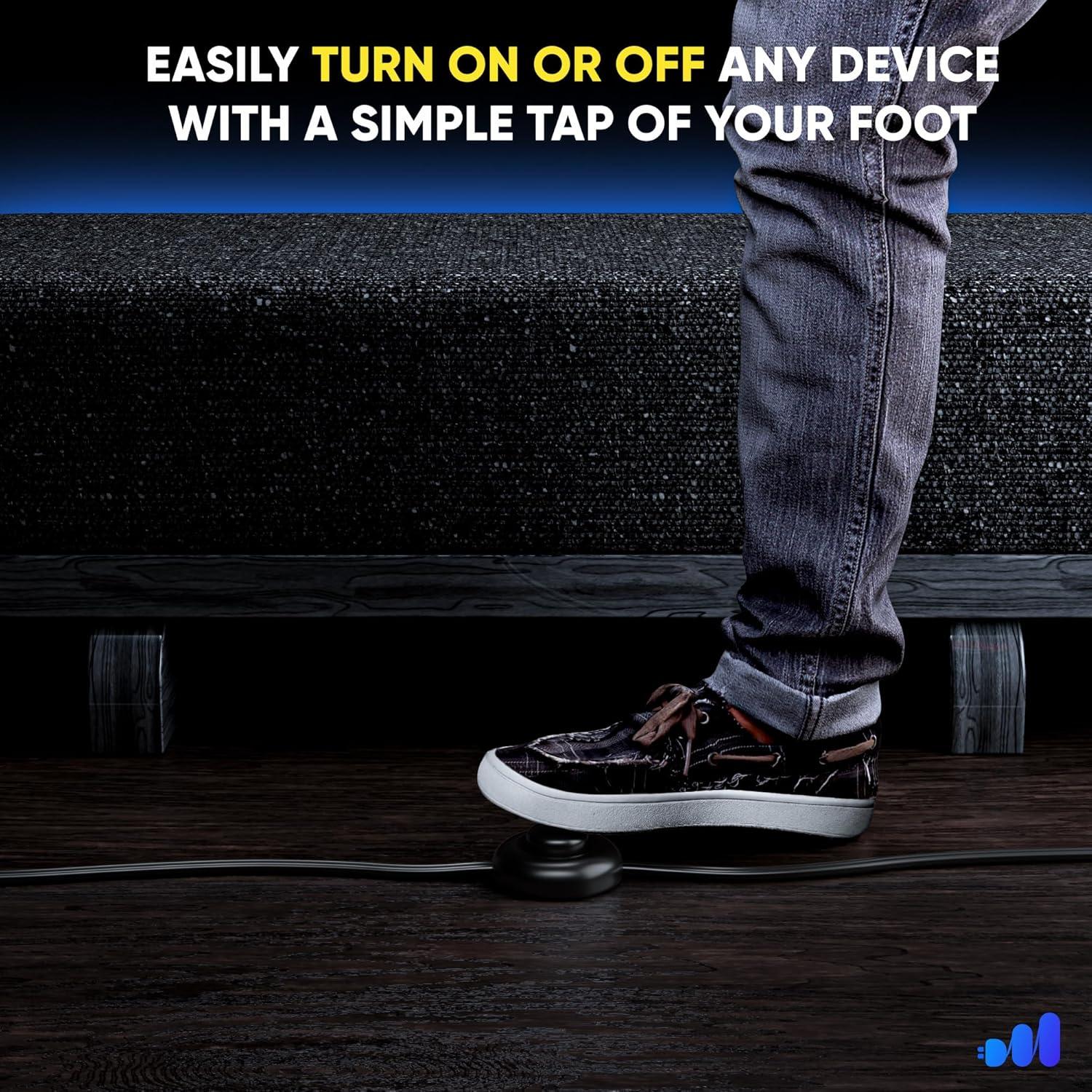 Cable de Extensión Maximm 1.2m con Interruptor y Enchufe Rotativo