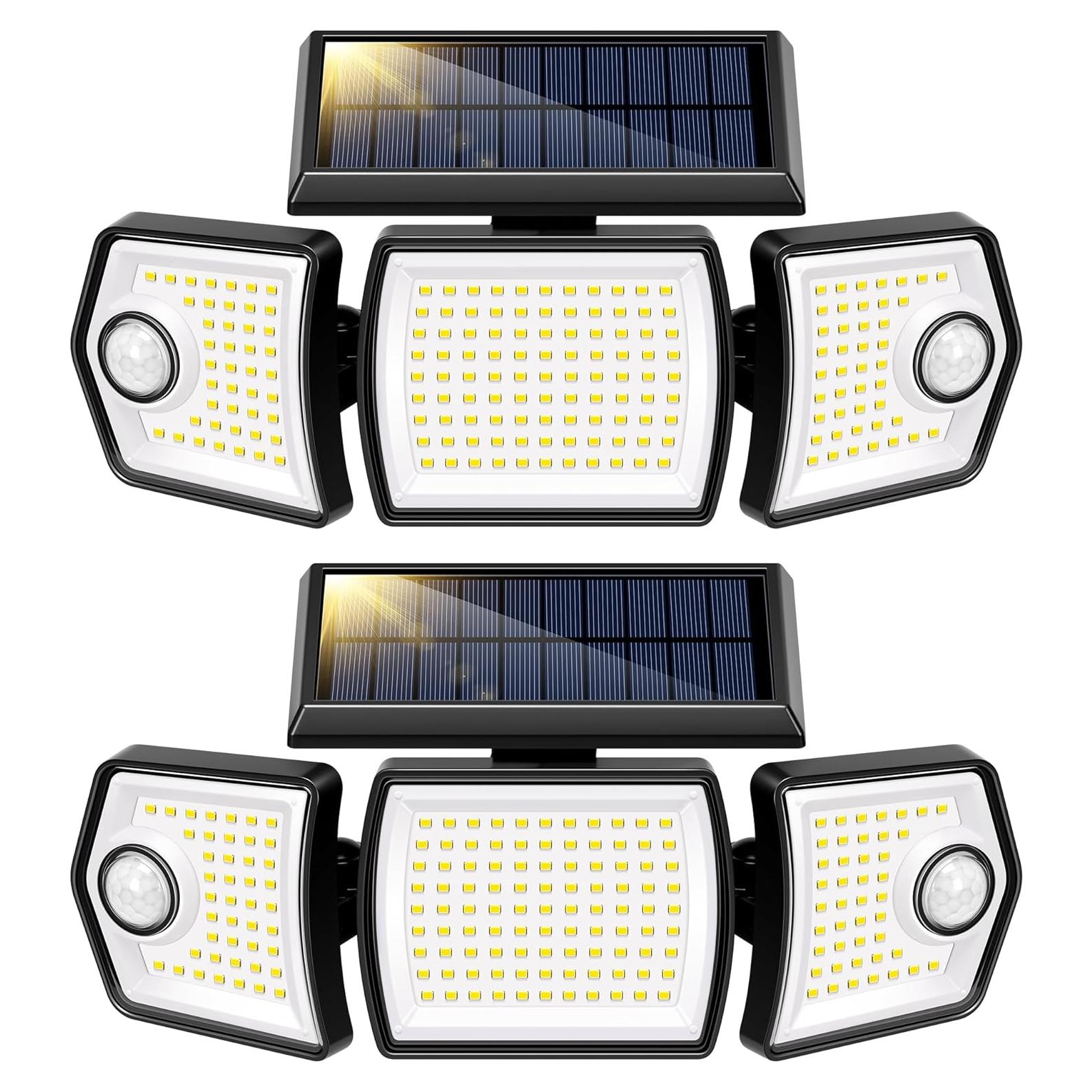 Luces Solares Enlazables VIVOHOME 2500LM Detección Movimiento