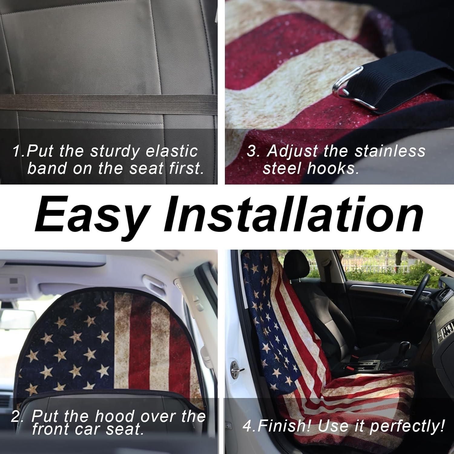 Cubierta de Asiento de Coche Zinytrae Impermeable 1 Pieza