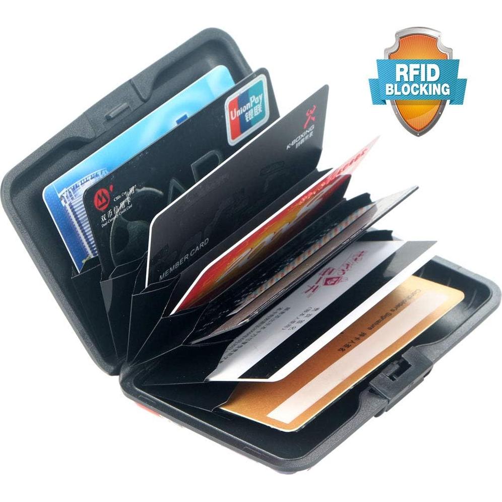 Cartera Compacta de Aluminio RFID BOHONG Floral 11x7.5cm