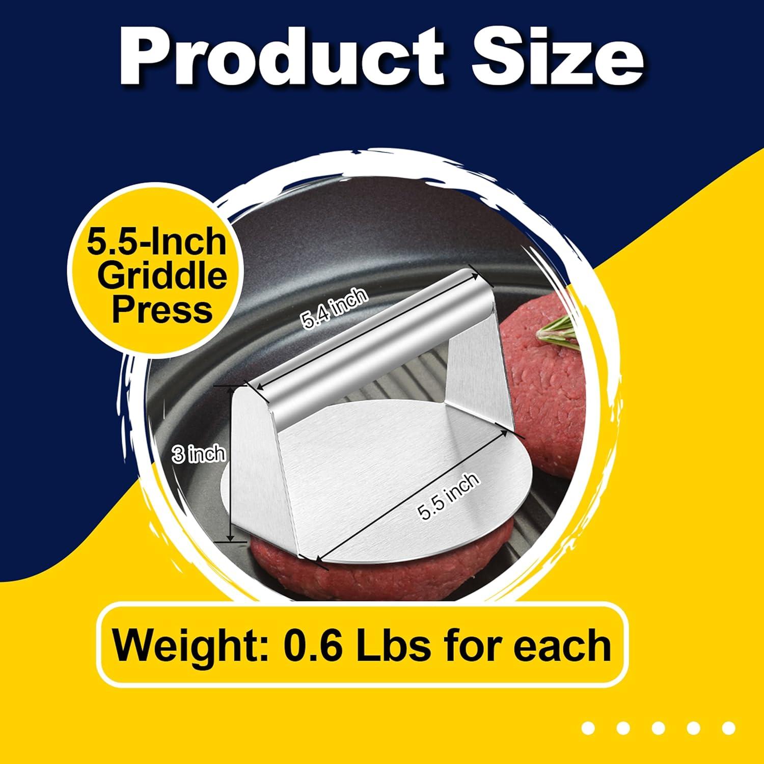 Set de Tapa y Prensa de Acero Inoxidable HaSteeL 30.48cm y 13.97cm