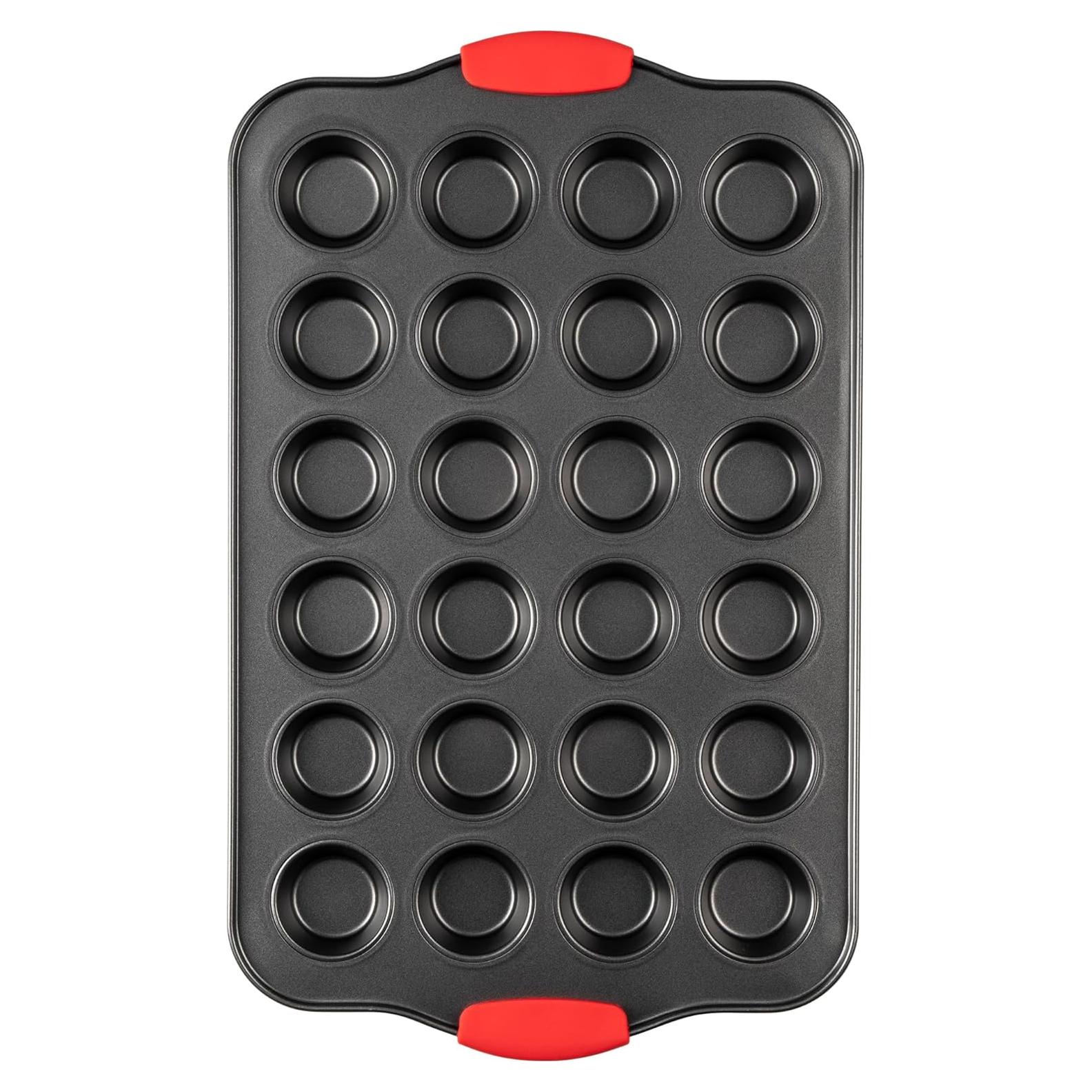 Molde para Mini Muffins Tiawudi 24 Cavidades Antiadherente