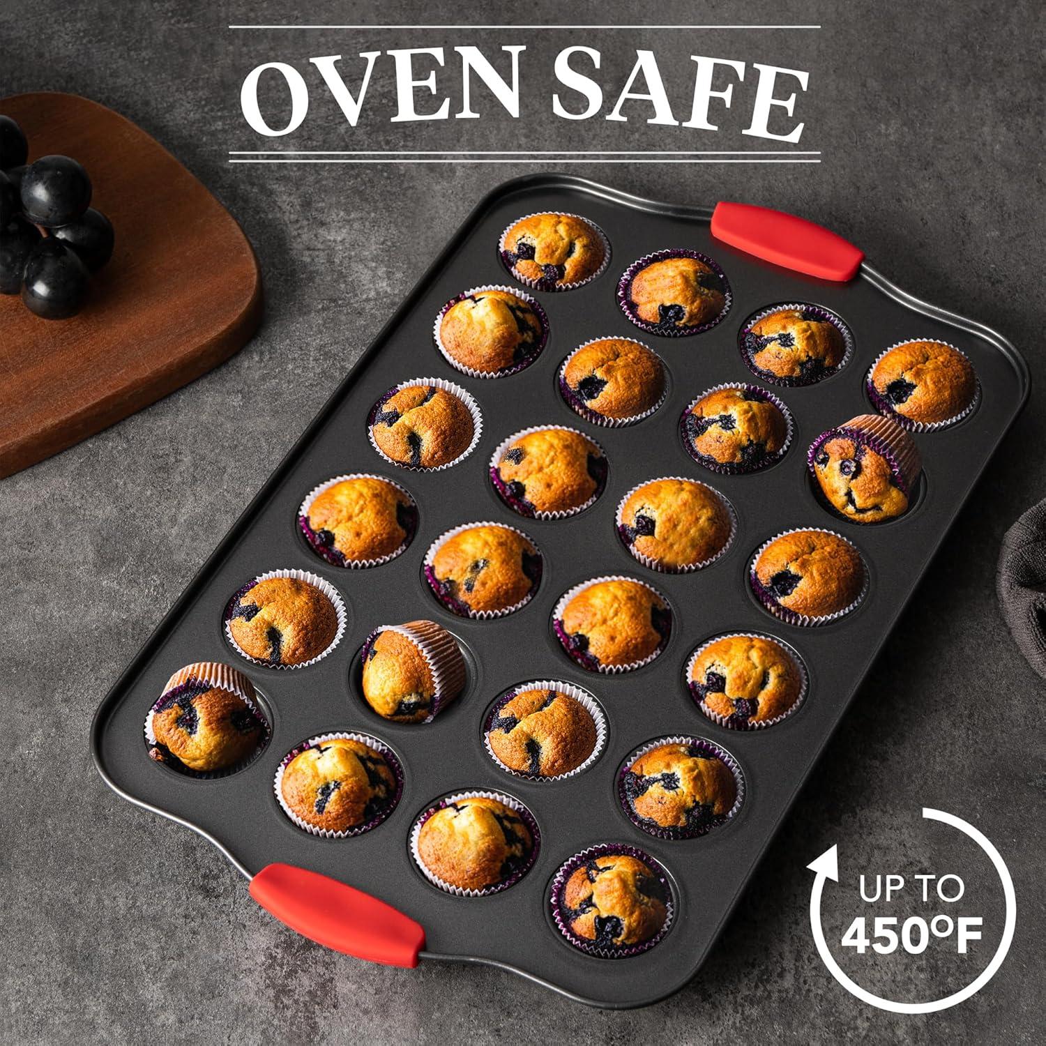 Molde para Mini Muffins Tiawudi 24 Cavidades Antiadherente