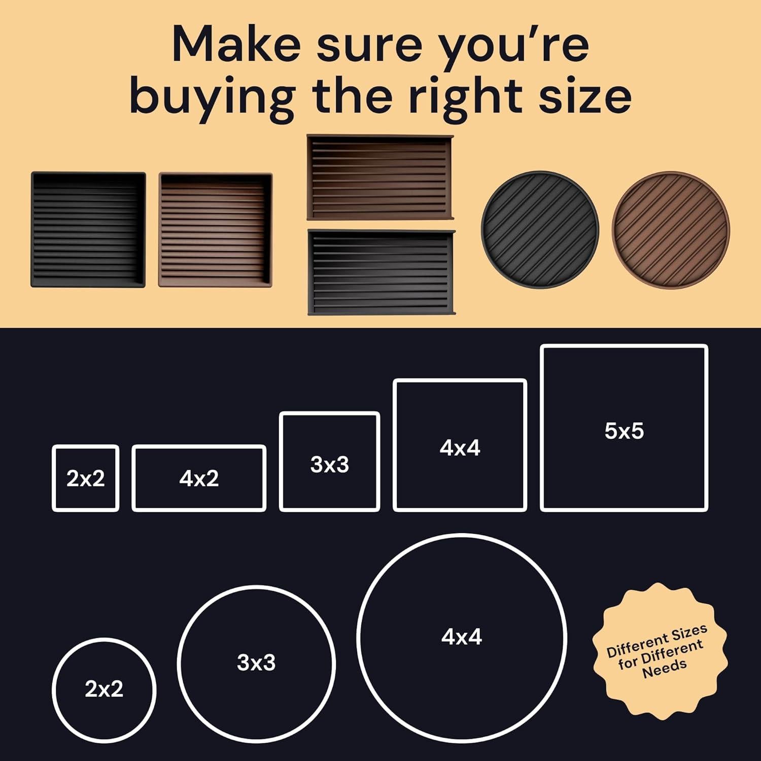 Tazas Antideslizantes para Muebles CasterMaster 5.08 cm - Paquete de 4