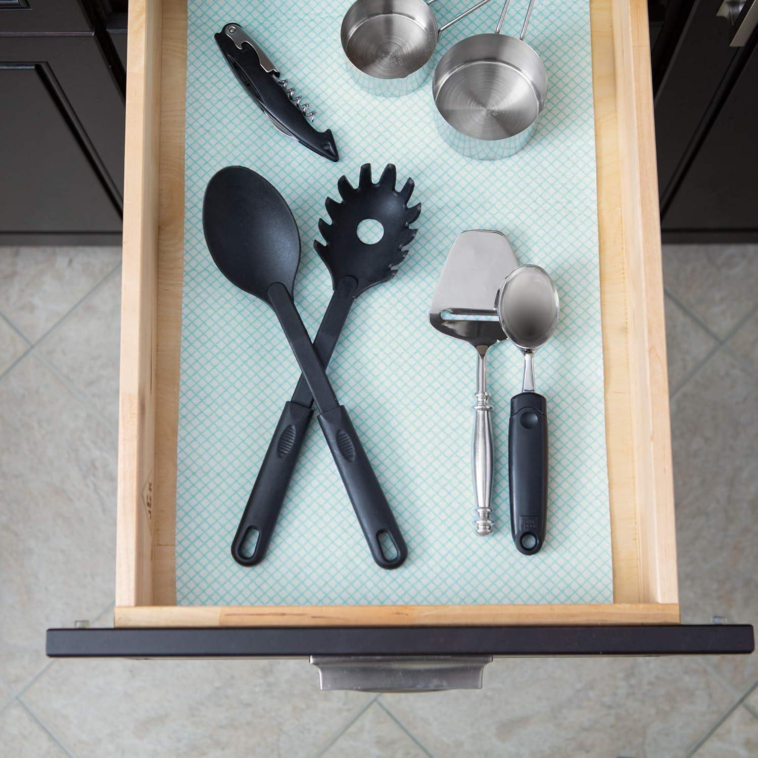 Forros para Refrigerador DII No Adhesivos 30.5x61 cm Aqua Dahlia 6 Pzas