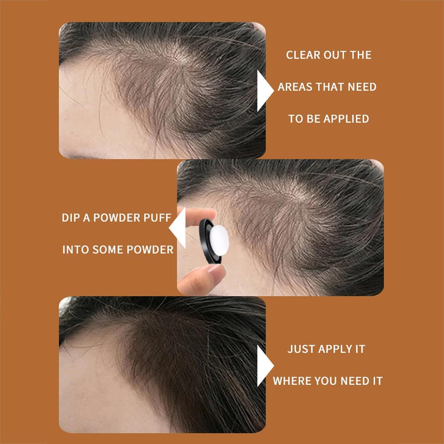 Hairline Powder Root Cover Up Shadow Coverage Hair Powder for Thinning Hairline Root Touch Up Hair (01)