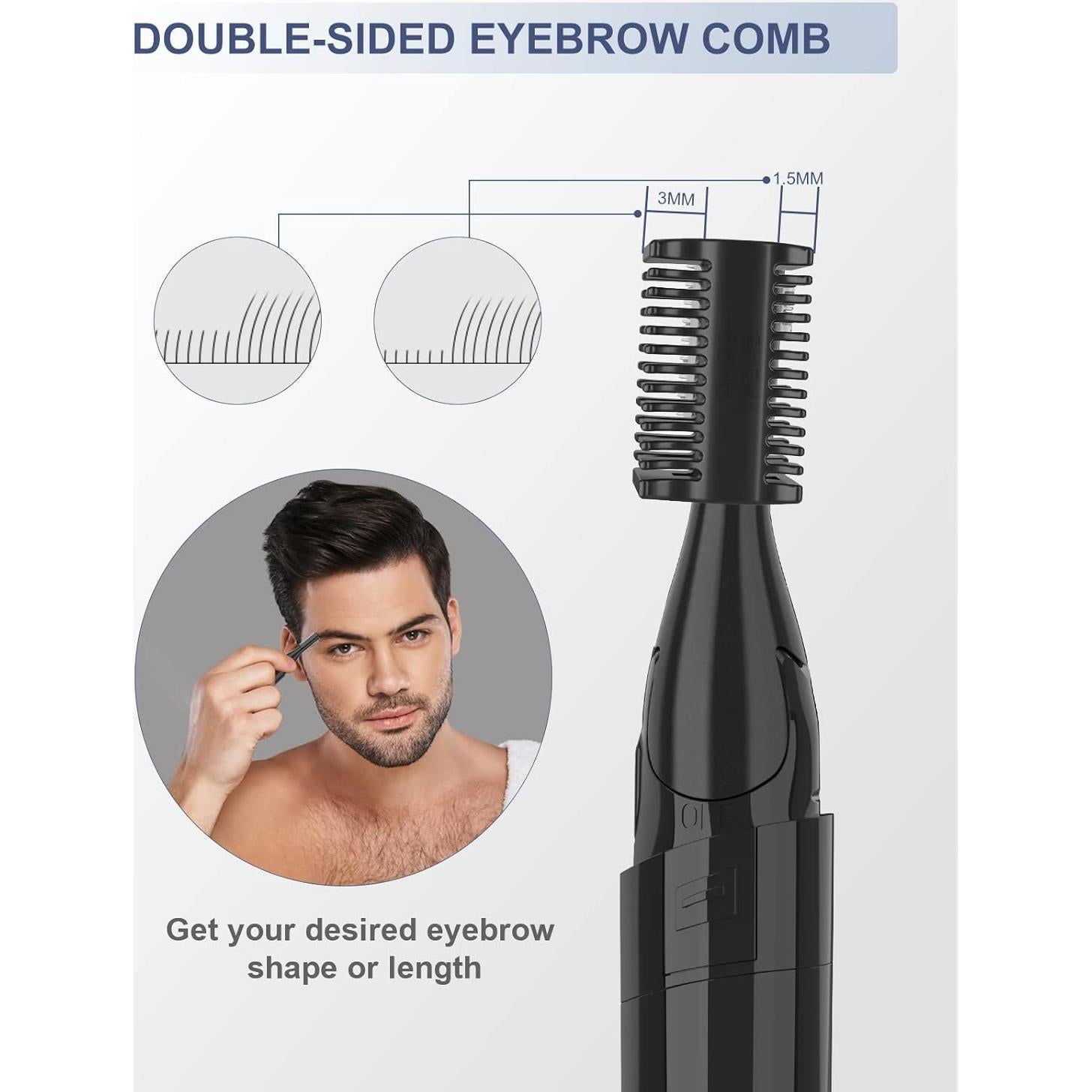 Recortador de Cejas Eléctrico NINGBO BANGSHOU, Indoloro y Portátil