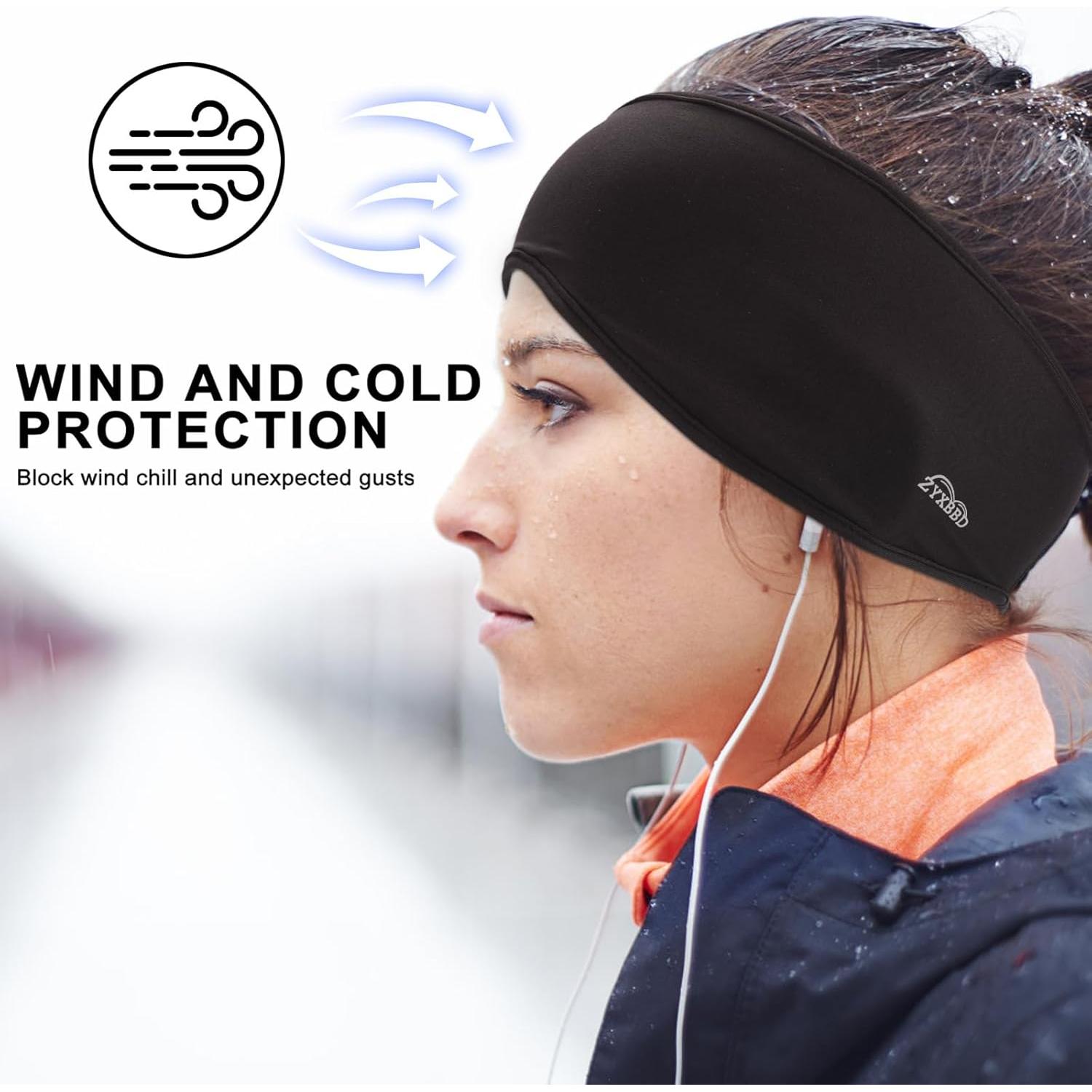 Cinta para la cabeza ZYXBBD forro polar unisex 2 piezas