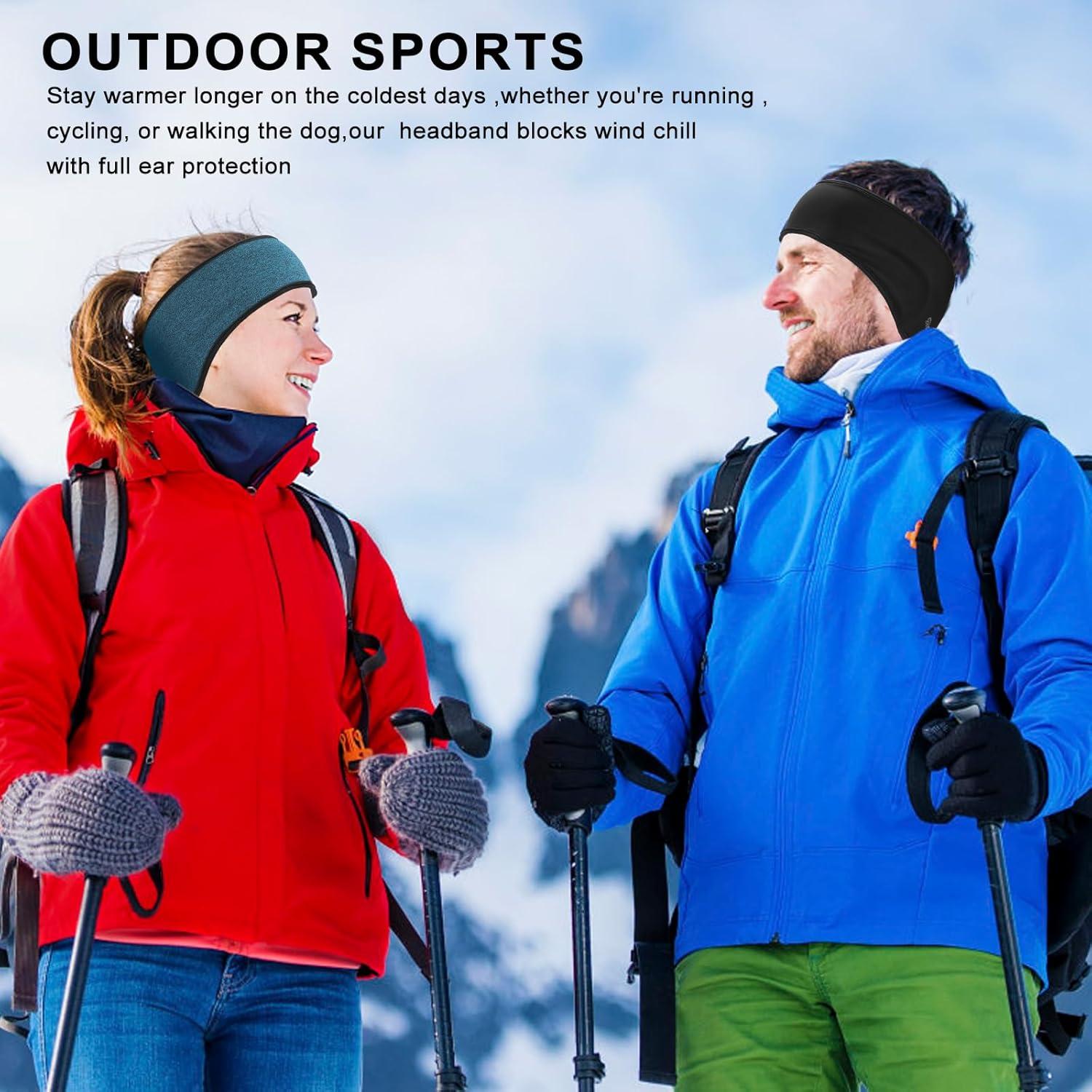 Cinta para la cabeza ZYXBBD forro polar unisex 2 piezas