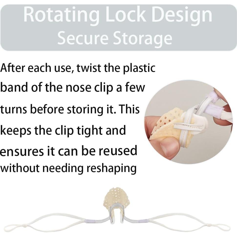 Clip de Nariz para Nadar CMRCOYO - Impermeable y Ajustable