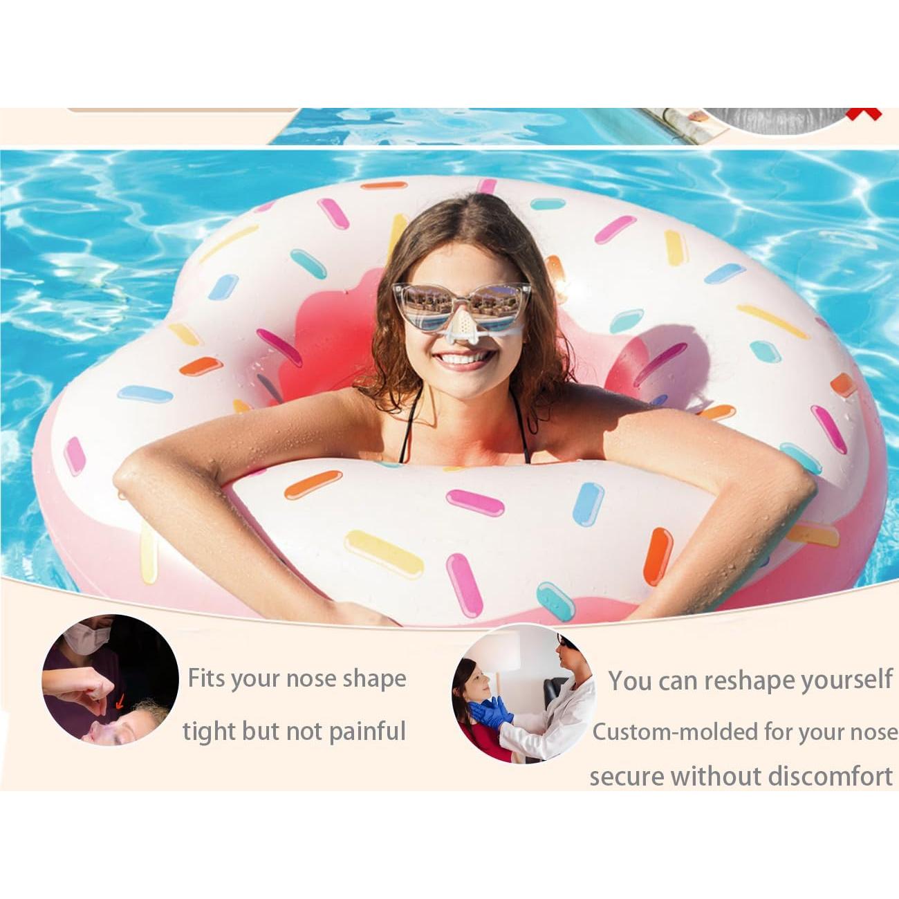 Clip de Nariz para Nadar CMRCOYO - Impermeable y Ajustable