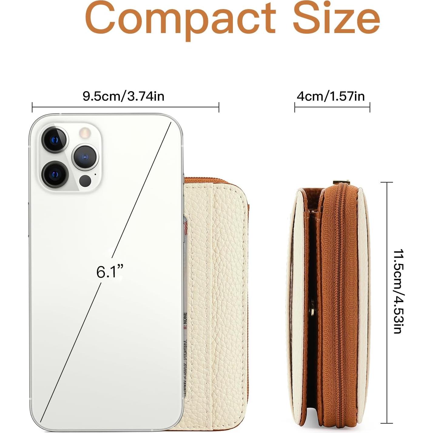 Cartera Pequeña GOIACII para Mujeres con Bloqueo RFID Cuero Vegano