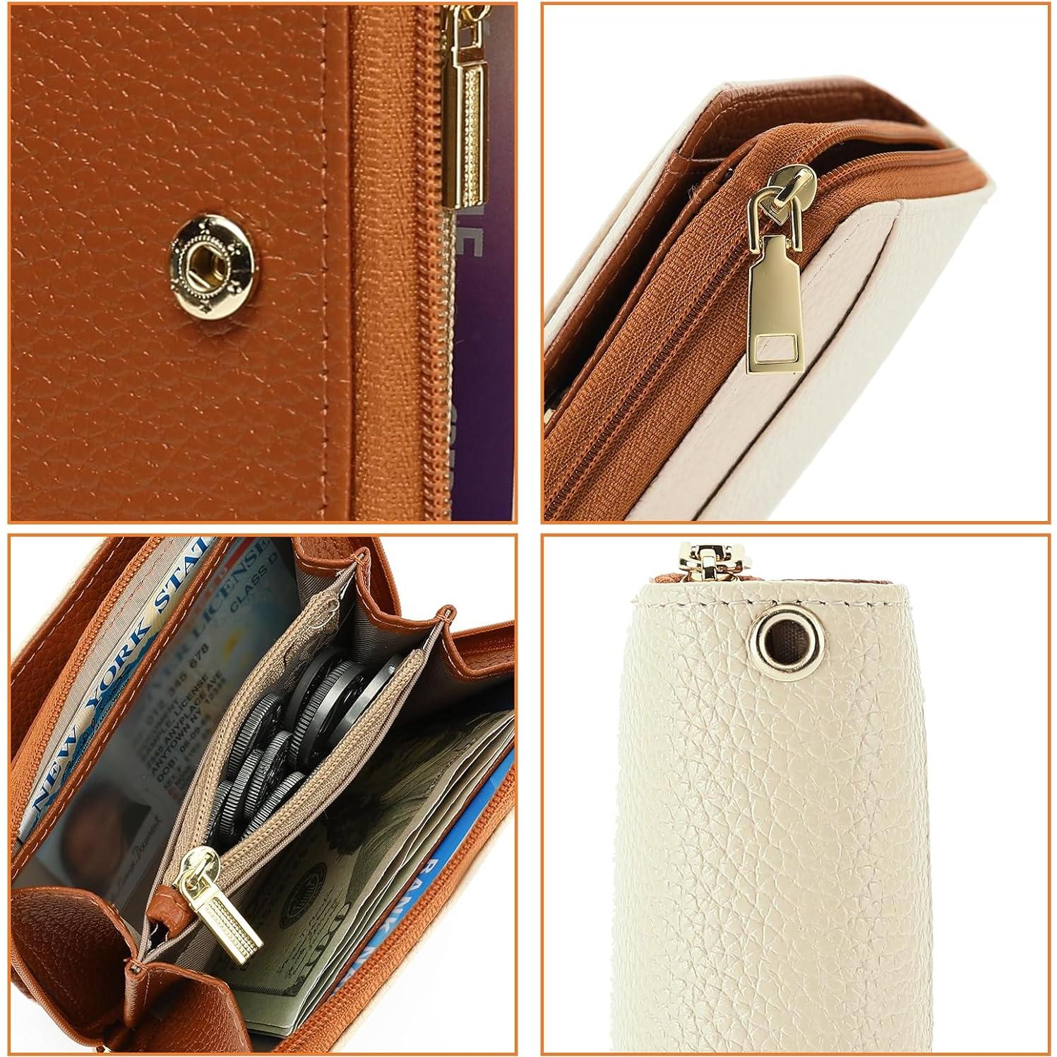 Cartera Pequeña GOIACII para Mujeres con Bloqueo RFID Cuero Vegano