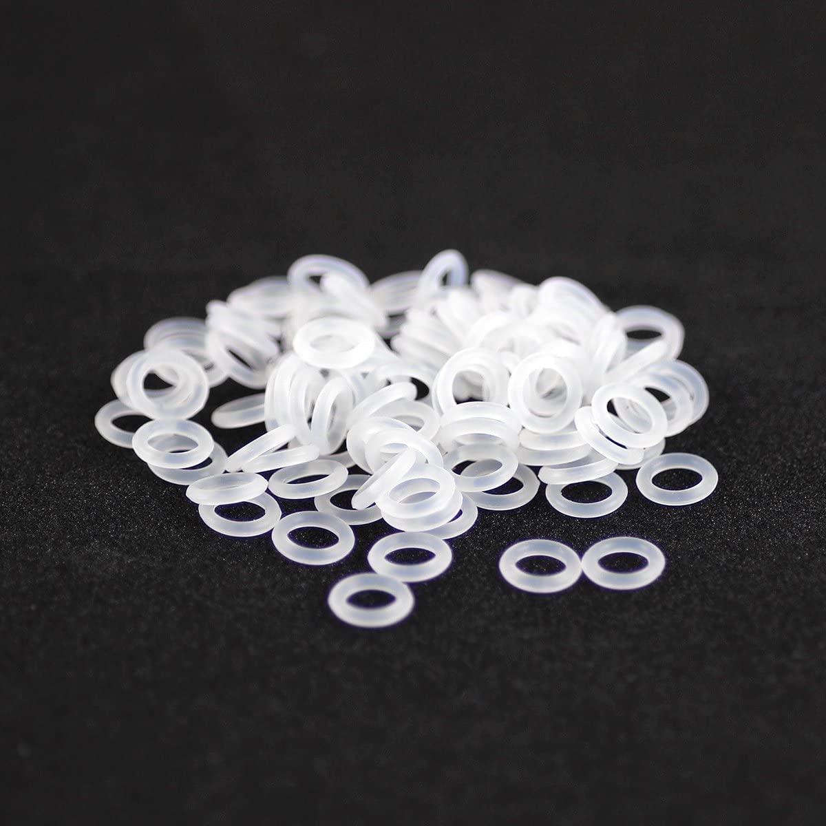 O-Ring de Caucho Blanco 12mm BodyJewelryOnline Paquete 20