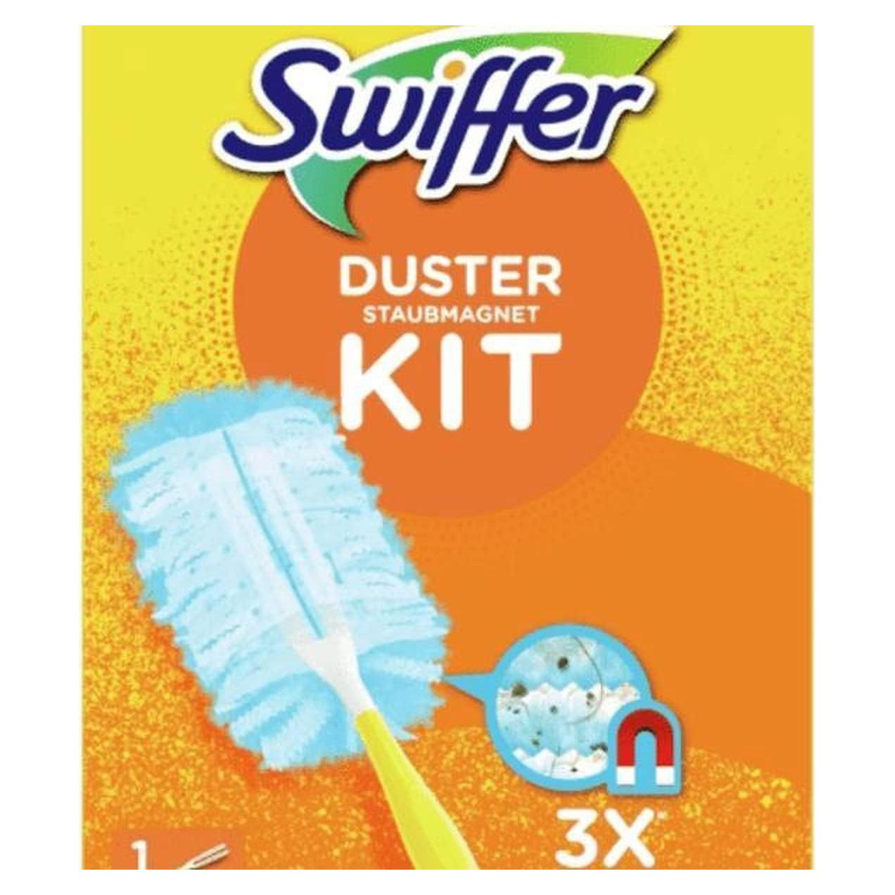 Swiffer Kit de Plumeros Trampa y Bloqueo 1 Mango + 5 Recargas