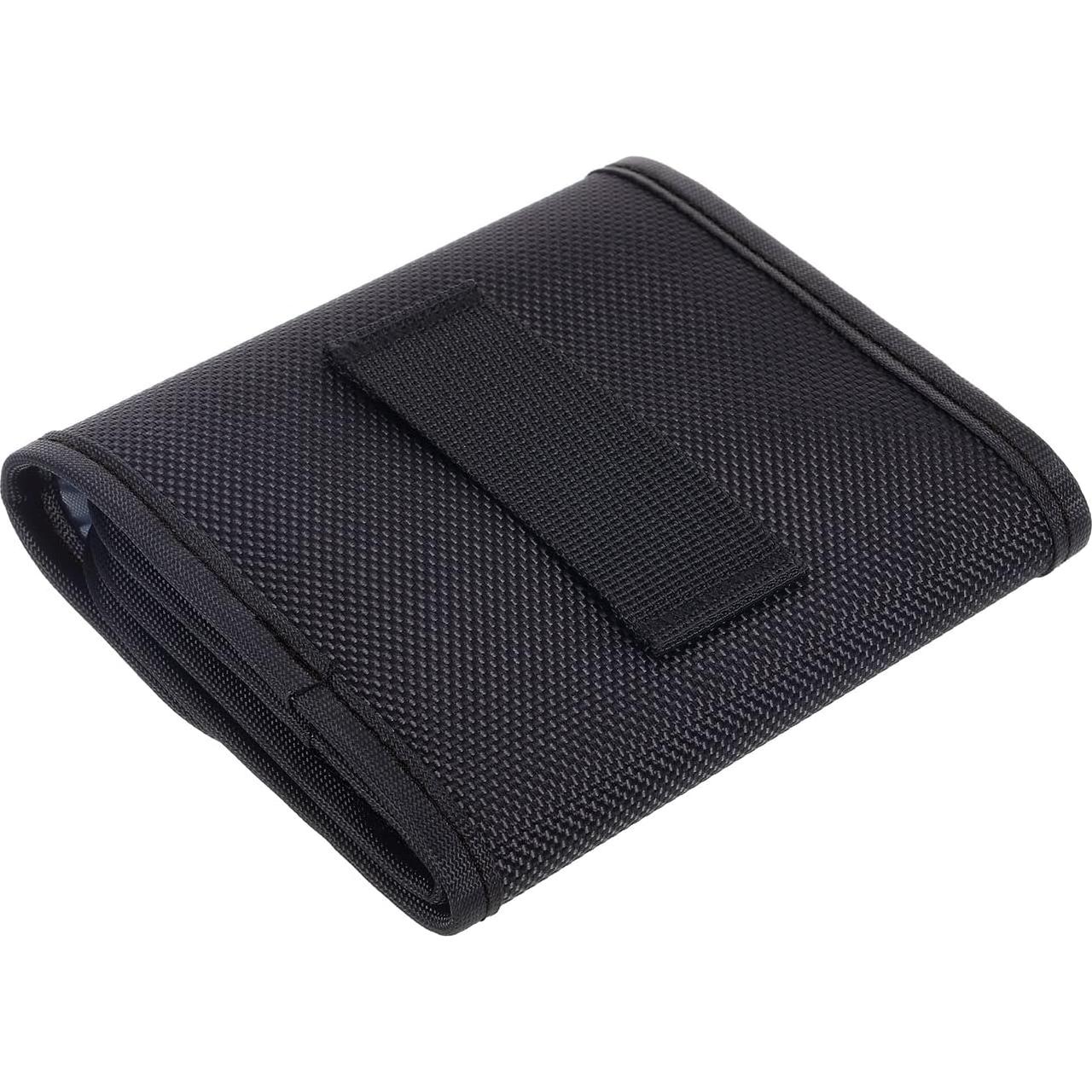 Funda de Filtro de Lente PATIKIL 3 Bolsillos 82mm Negra