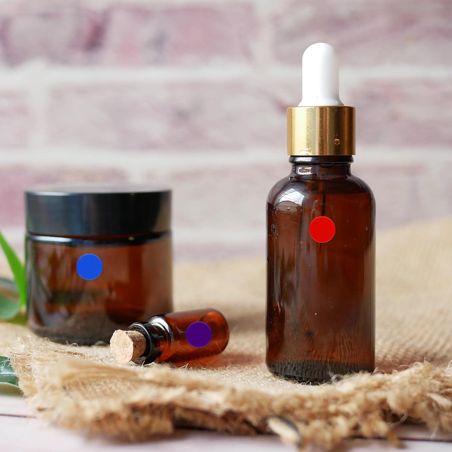 2040 Etiquetas Redondas Autoadhesivas YIKIADA 10 Colores 10mm