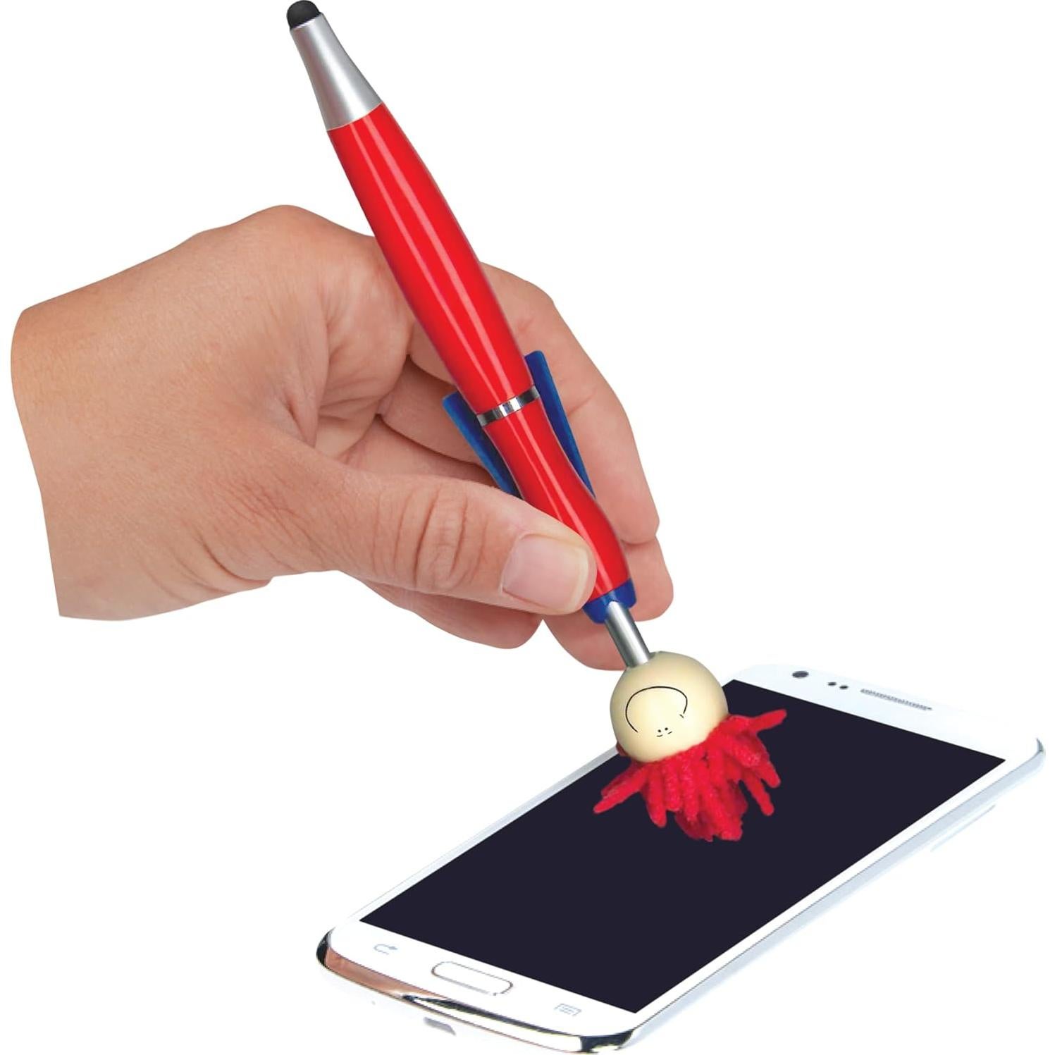 Juego de bolígrafos y stylus Geddes 18 unidades MOP colores