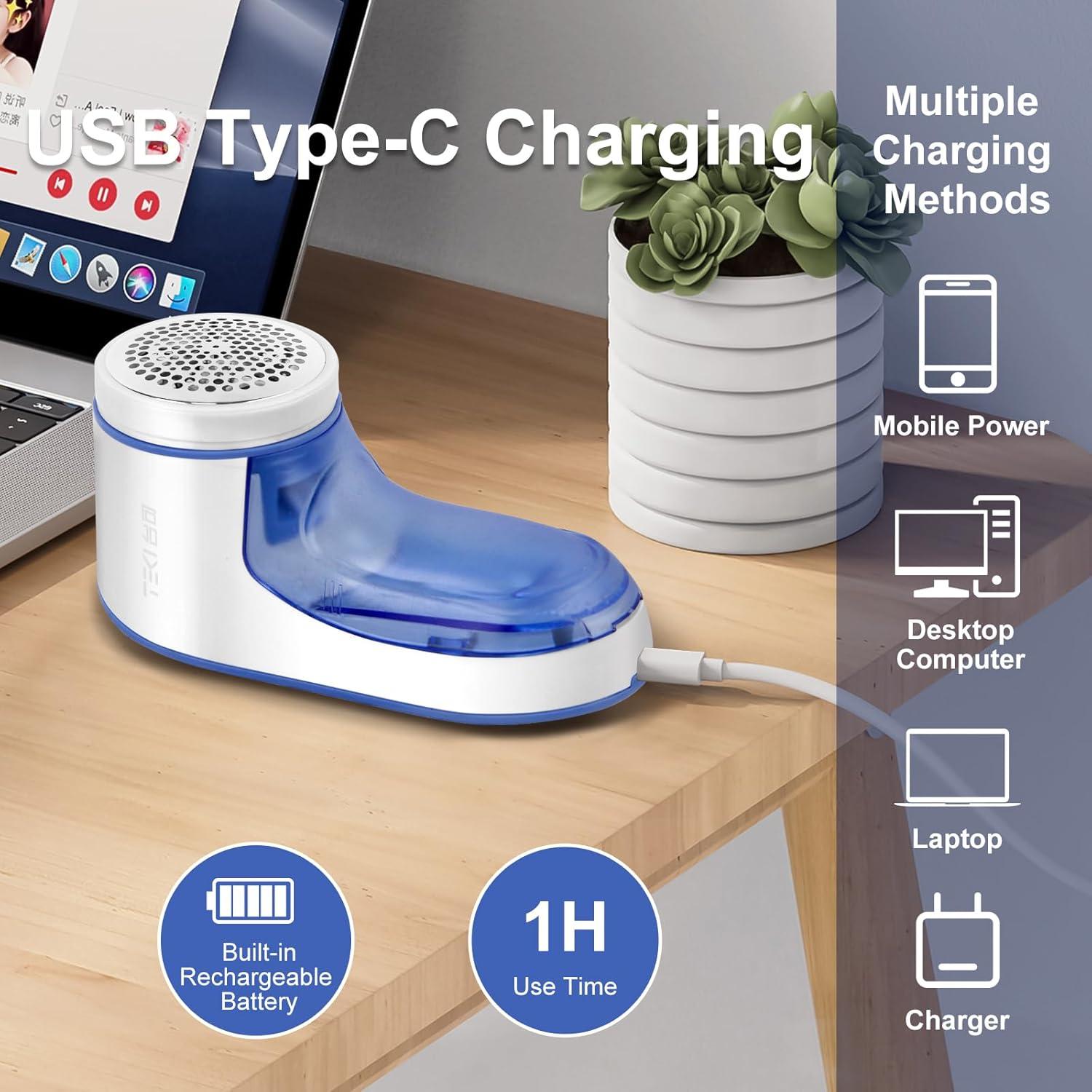 Raspador de Pelusa TEKI Recargable con 2 Cuchillas