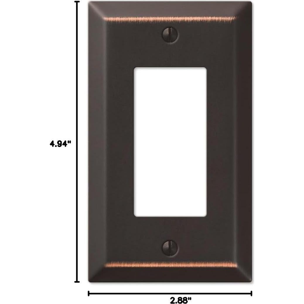 Placa de Pared Amerelle 163RDB 1 Interruptor Acero Bronce