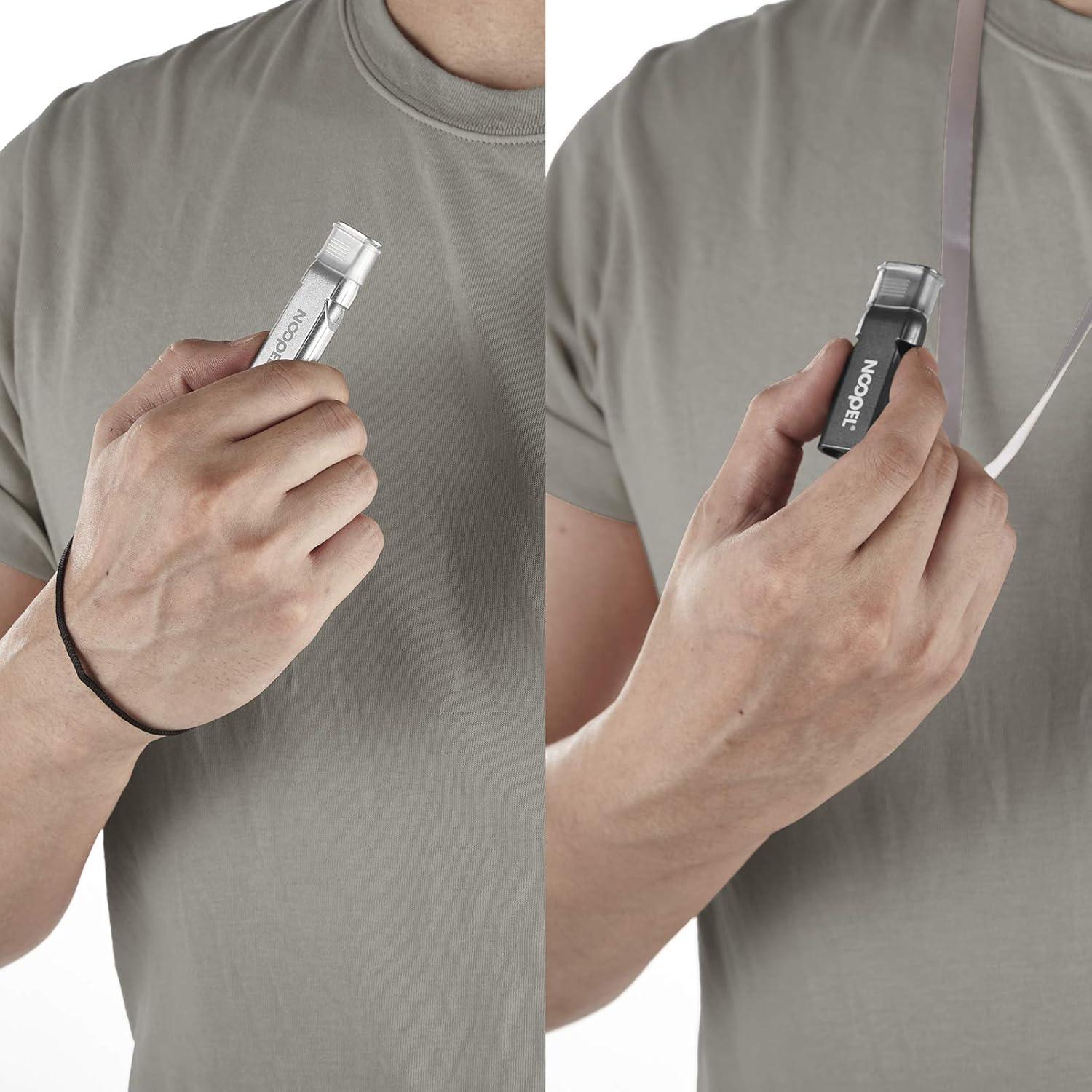 Silbato de Emergencia Noopel - 2 Paquetes con Cordones y Agarre