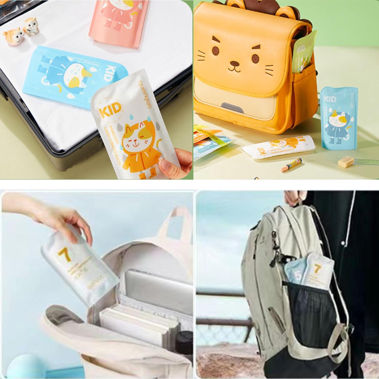 Paquete de 6 Ponchos de Lluvia Desechables DIELLY - Impermeables S