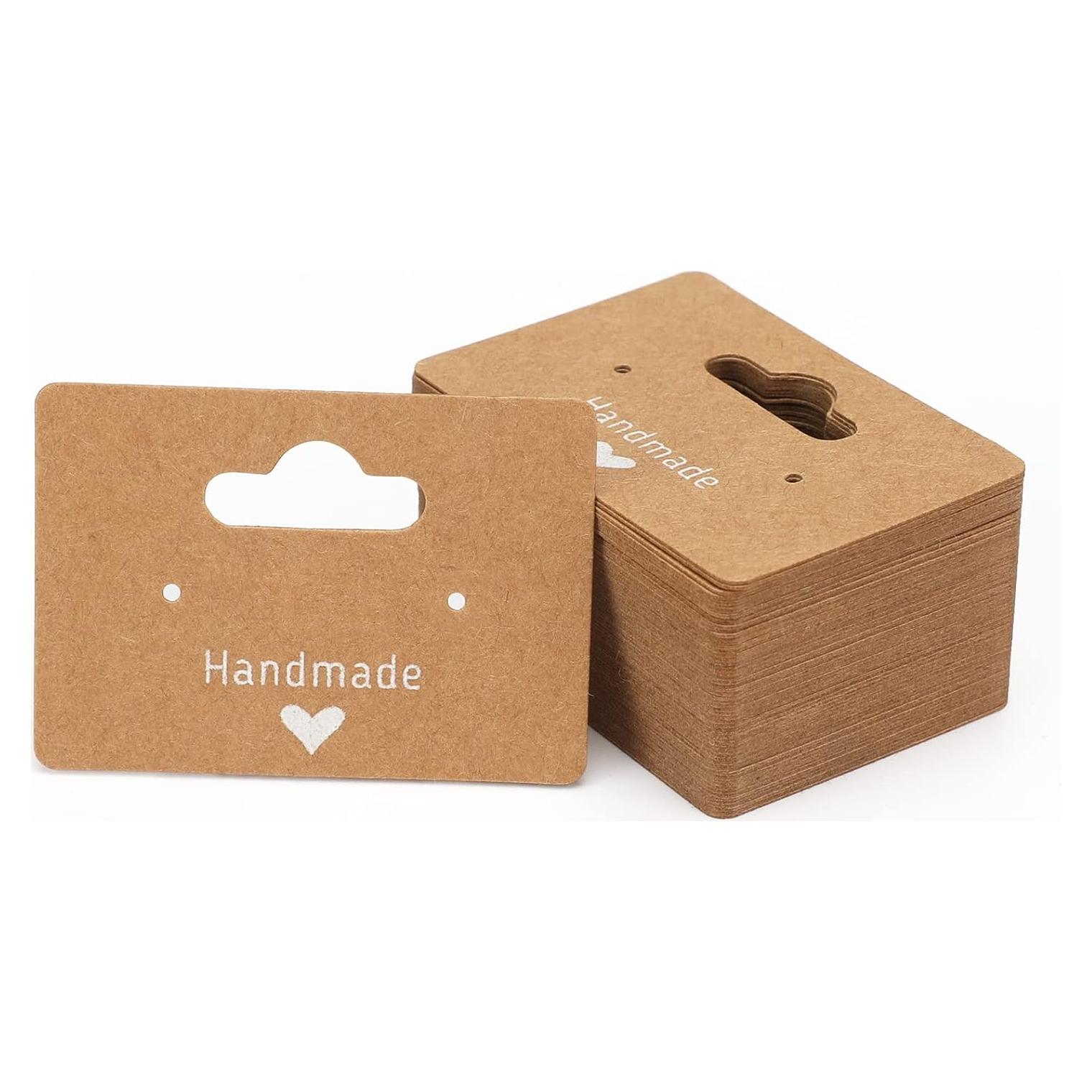 100 Tarjetas de Exhibición para Pendientes Joycraft 5.08x3.30cm