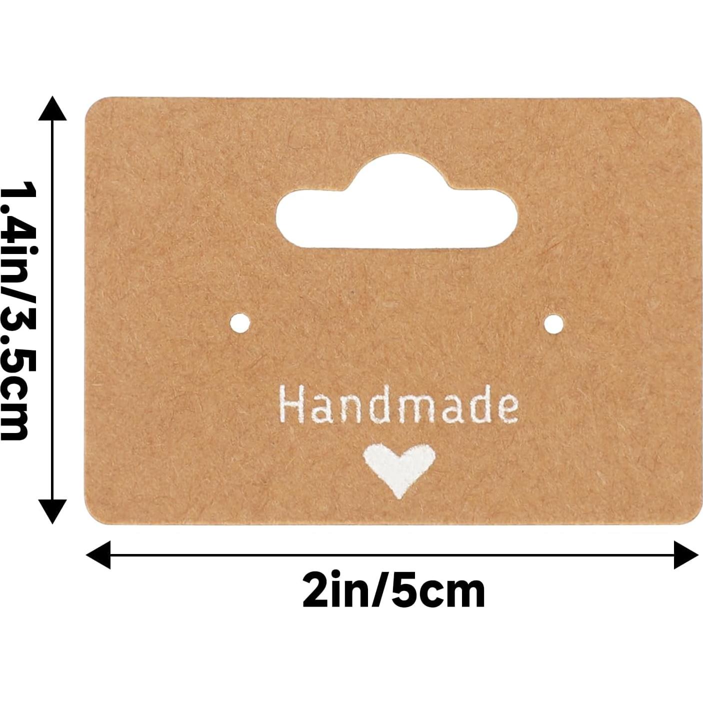 100 Tarjetas de Exhibición para Pendientes Joycraft 5.08x3.30cm