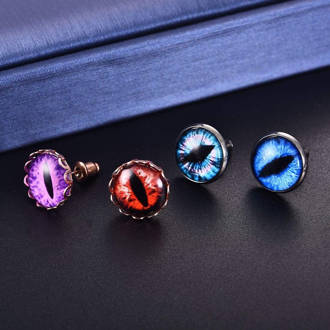 DROLE 100 Pcs Cabochones de Ojos de Vidrio 12mm para Manualidades