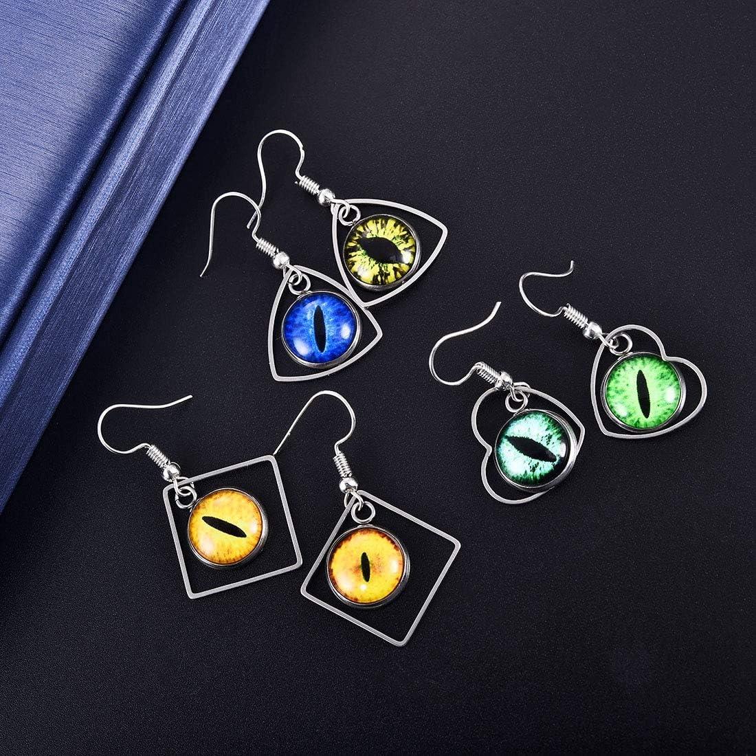 DROLE 100 Pcs Cabochones de Ojos de Vidrio 12mm para Manualidades