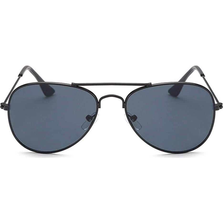 Gafas de sol WODISON para niños con protección UV400 - Marco metal negro