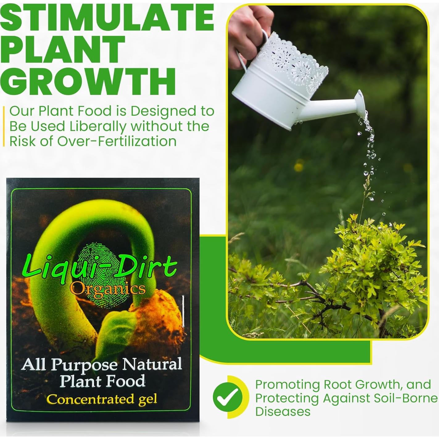 Fertilizante Orgánico Liqui-Dirt 1 Galón para Plantas de Interior