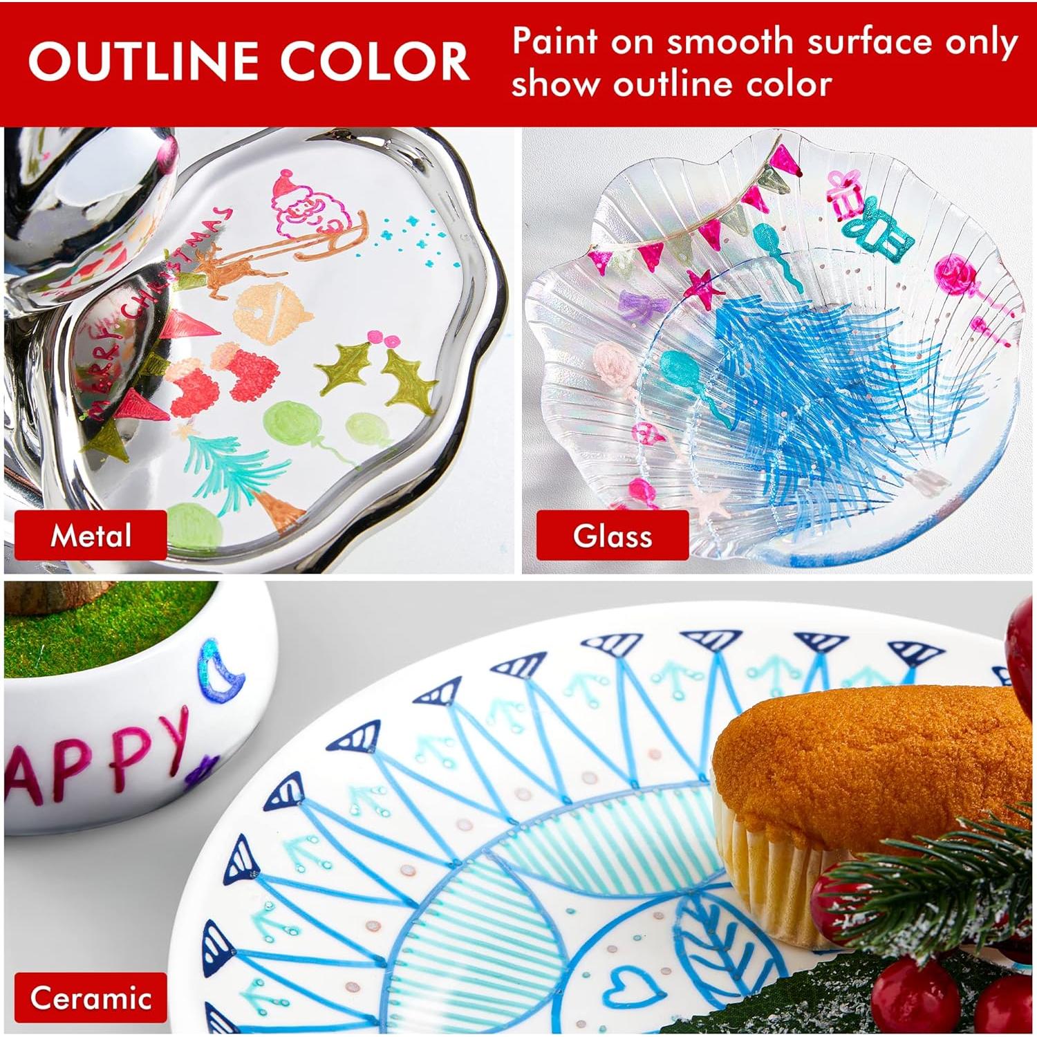 Marcadores Permanentes Shuttle Art 28 Colores Metálicos 2mm