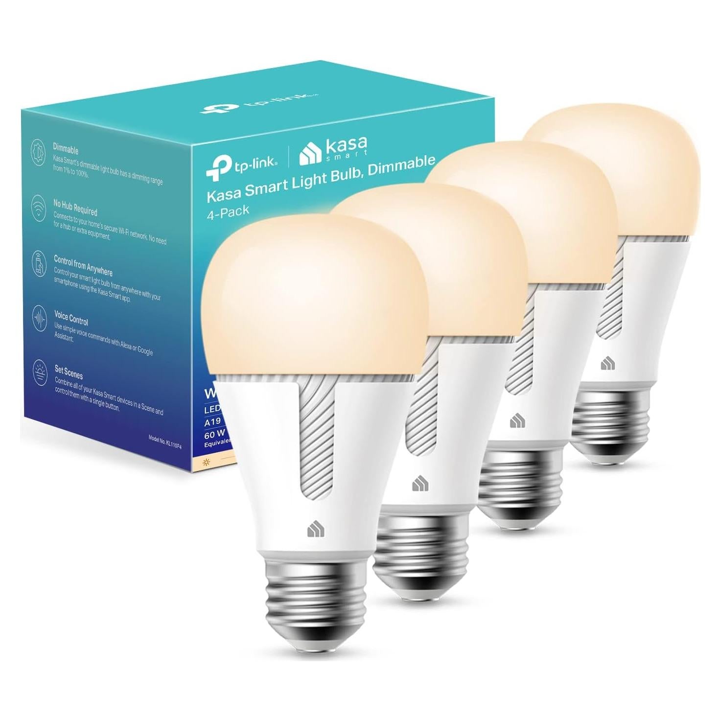 Bombilla Inteligente Kasa LED Regulable 9W 800Lumen WiFi 2.4GHz