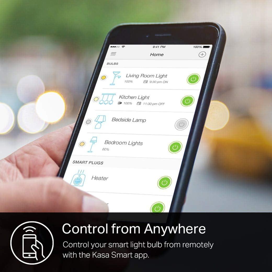 Bombilla Inteligente Kasa LED Regulable 9W 800Lumen WiFi 2.4GHz