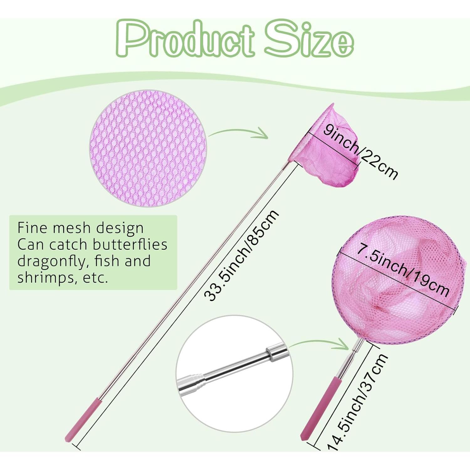 Kit de Redes de Mariposas Telescópicas DEWEL - 3 Piezas, 86 cm