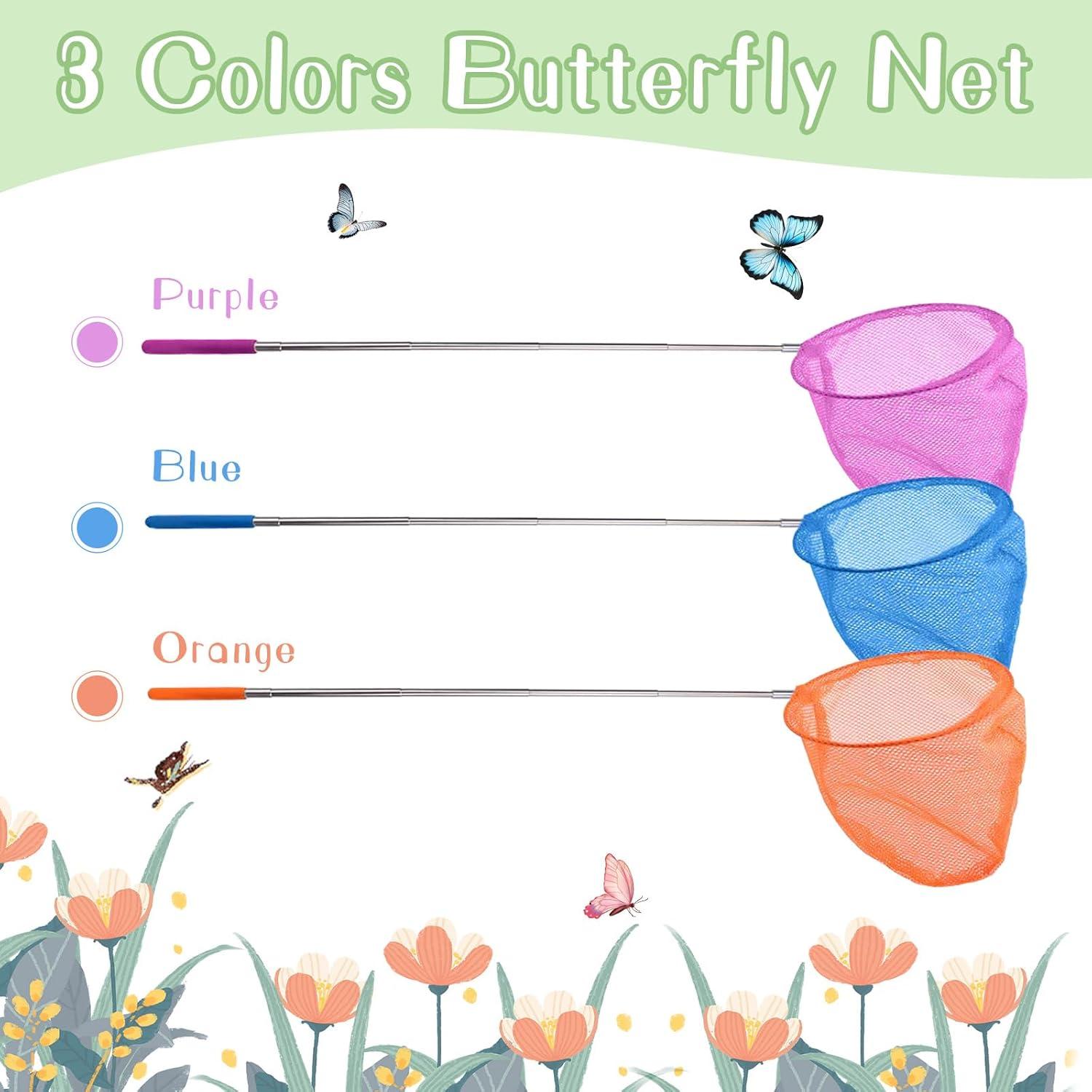 Kit de Redes de Mariposas Telescópicas DEWEL - 3 Piezas, 86 cm