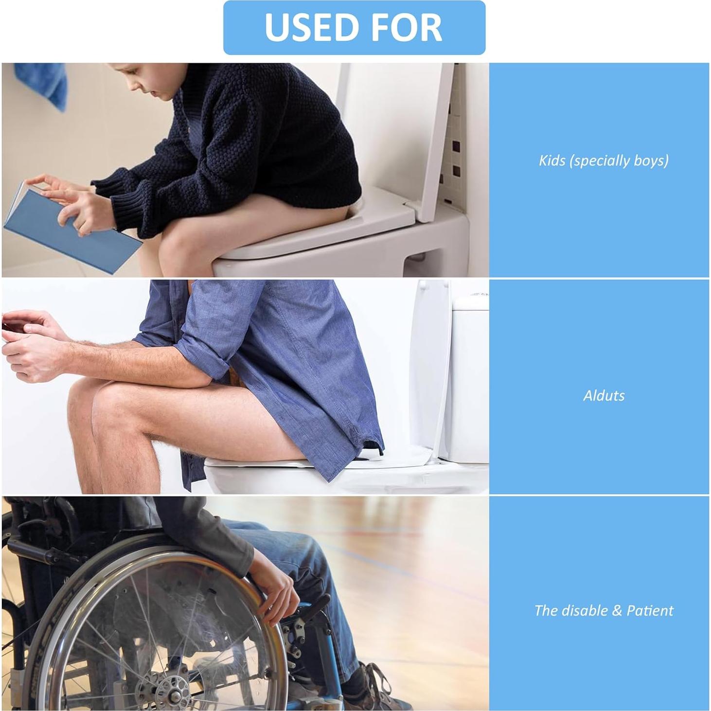 Deflector de Orina Universal TPE 11.6x21.1cm para Inodoro