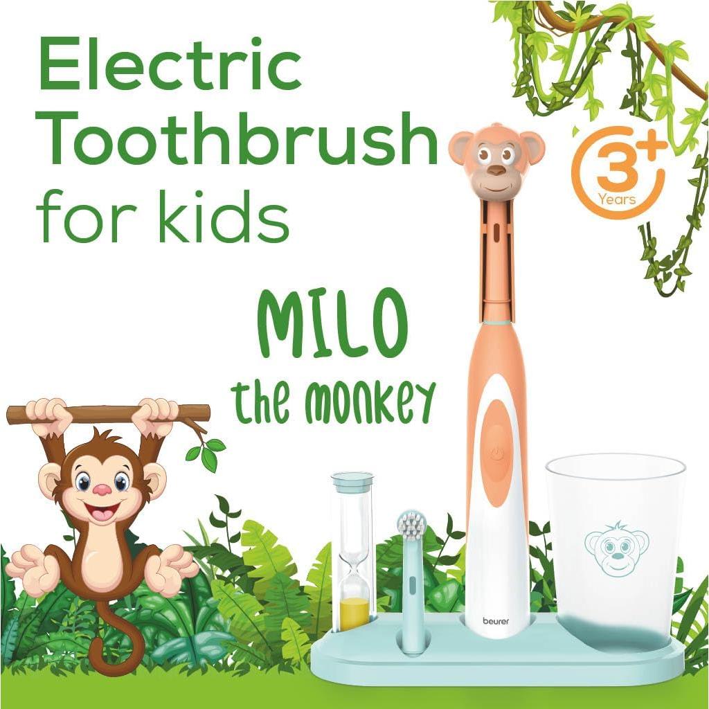 Cepillo de Dientes Eléctrico Beurer TB10 para Niños Milo el Mono