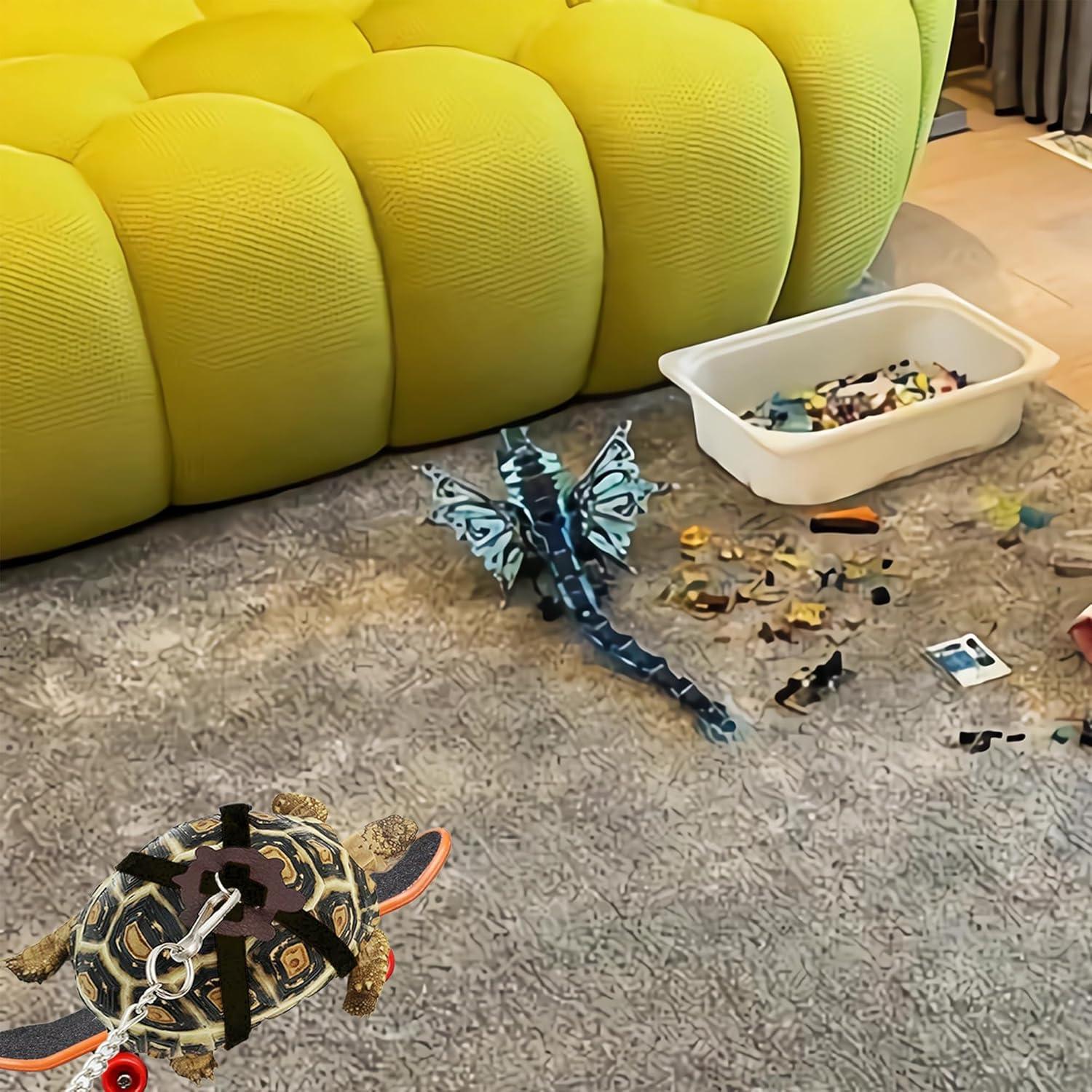 Juego de Juguetes para Tortugas LIhang - Correa y Patineta