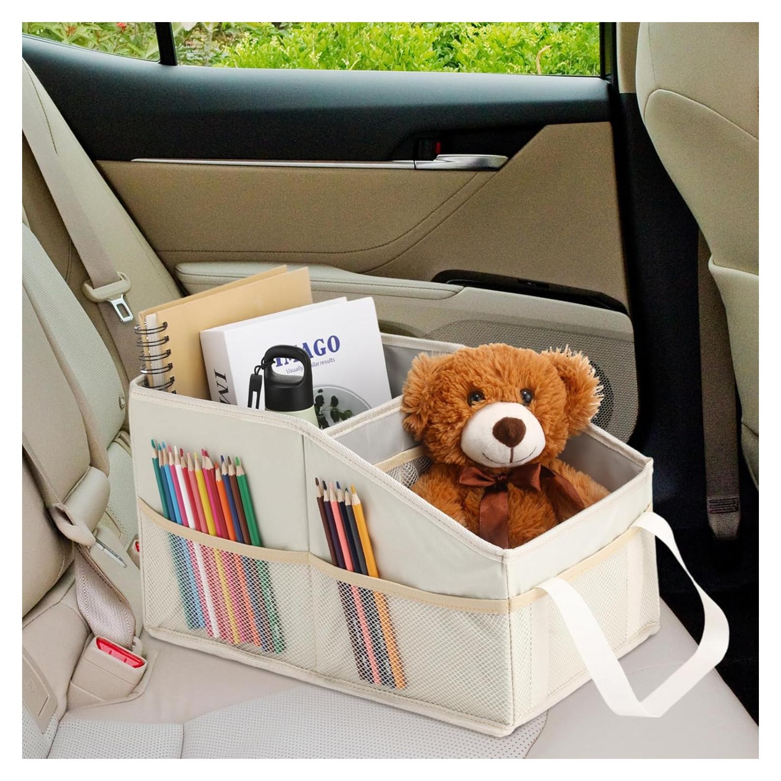 Organizador de Asiento Plegable Honeydak Beige para Auto